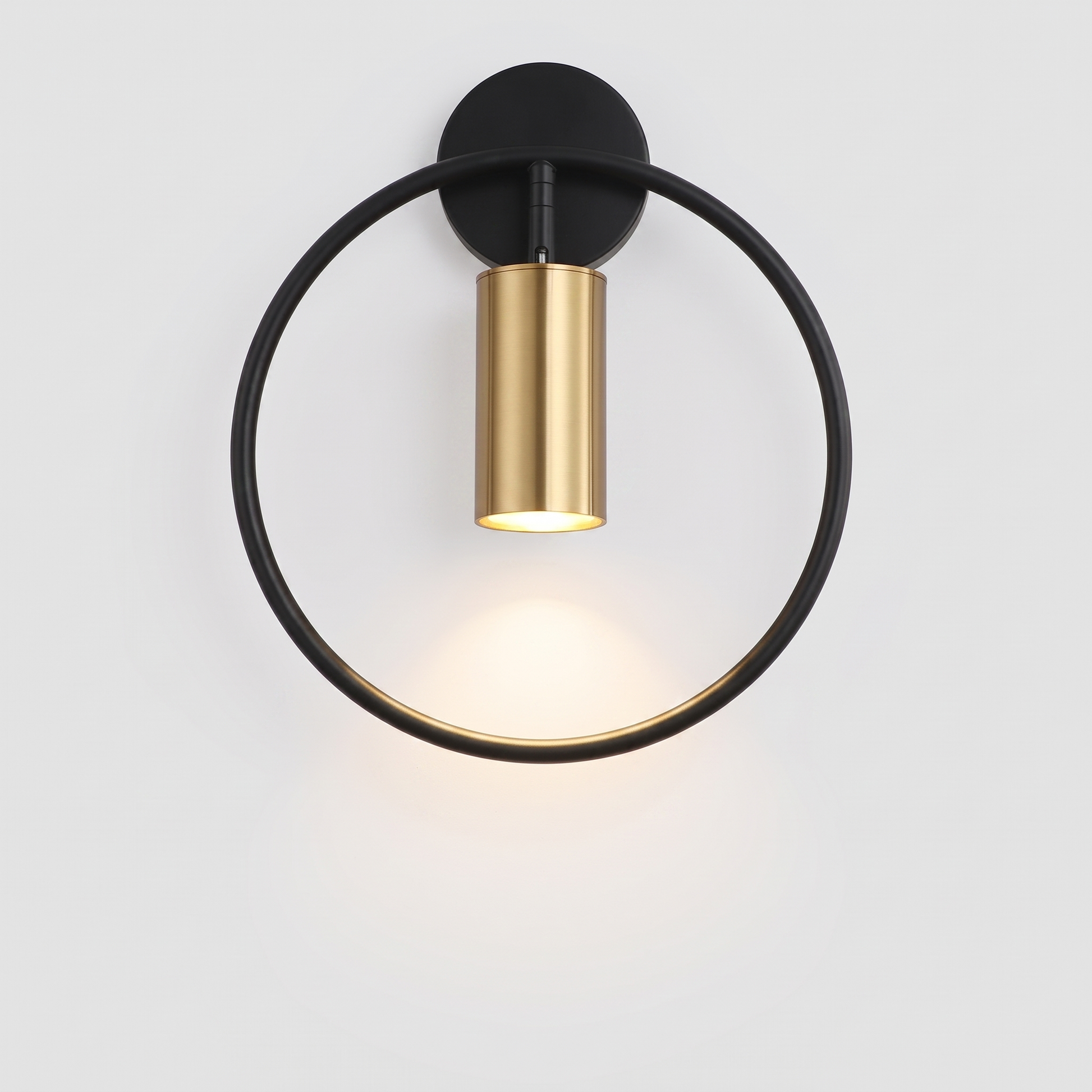 Post Modern Wall Sconce in Black, Gold or Two Tone Finishes 0