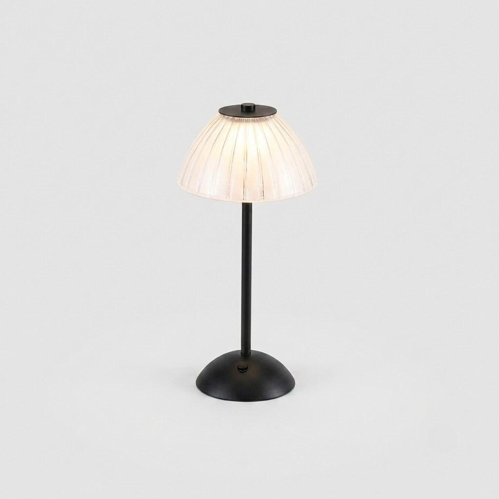 Pendant light with wire cage and rope on a white background