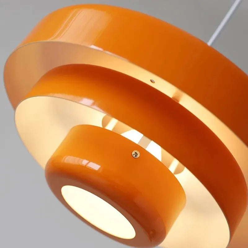 Retro Bauhaus Pendant Lamp in Orange, Green or White Finishes 3