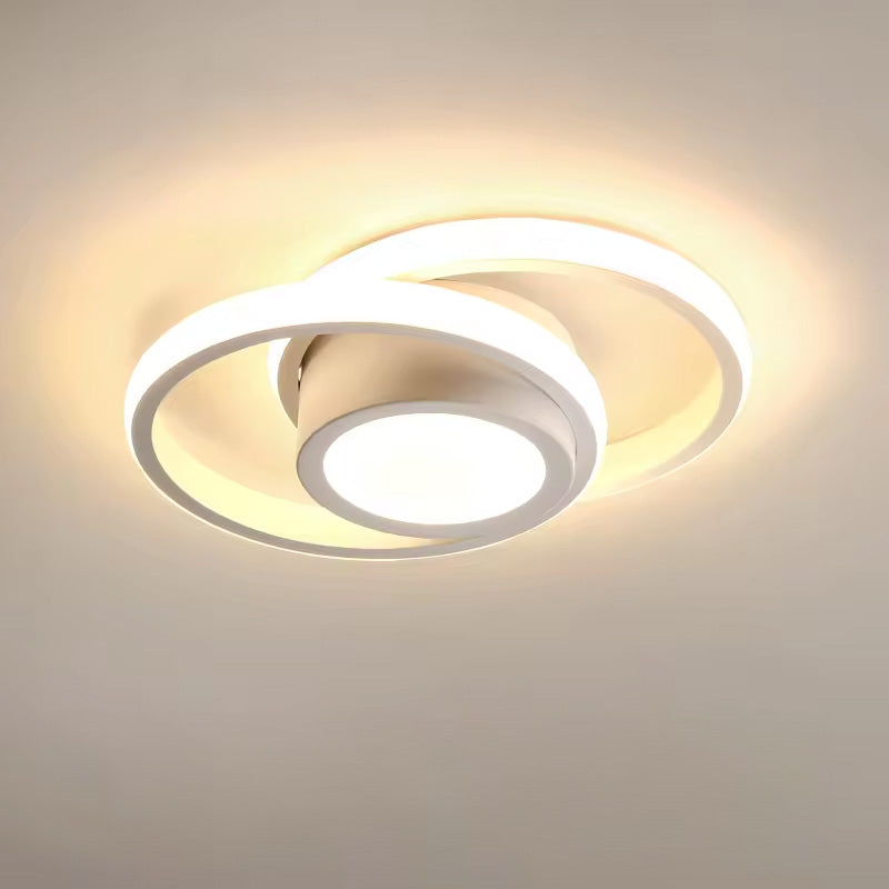 Ring Design LED Flush Mount Ceiling Light with Tri-Color Setting 11
