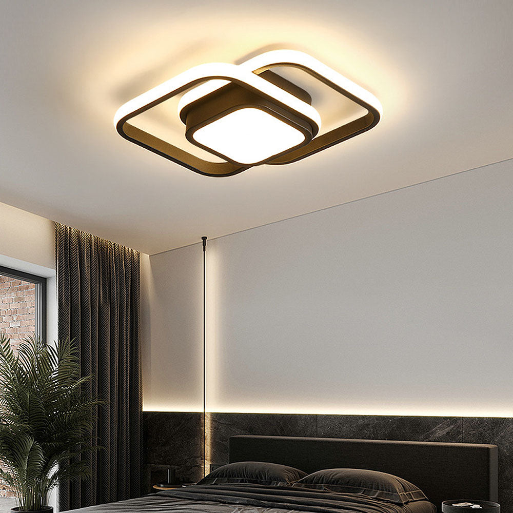 Ring Design LED Flush Mount Ceiling Light with Tri-Color Setting 9