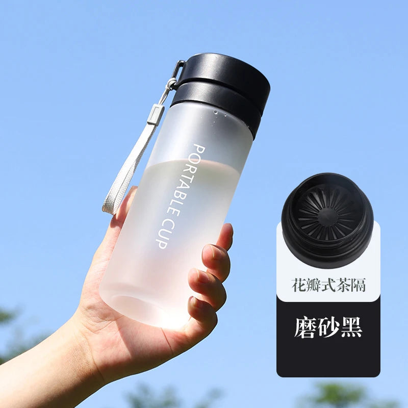 600ml/800ml High Quality Water Bottle Beverage Bottle Tour Outdoor Sports Leak-proof Sealed School Water Bottle BPA Free