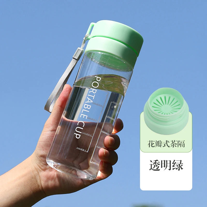 600ml/800ml High Quality Water Bottle Beverage Bottle Tour Outdoor Sports Leak-proof Sealed School Water Bottle BPA Free