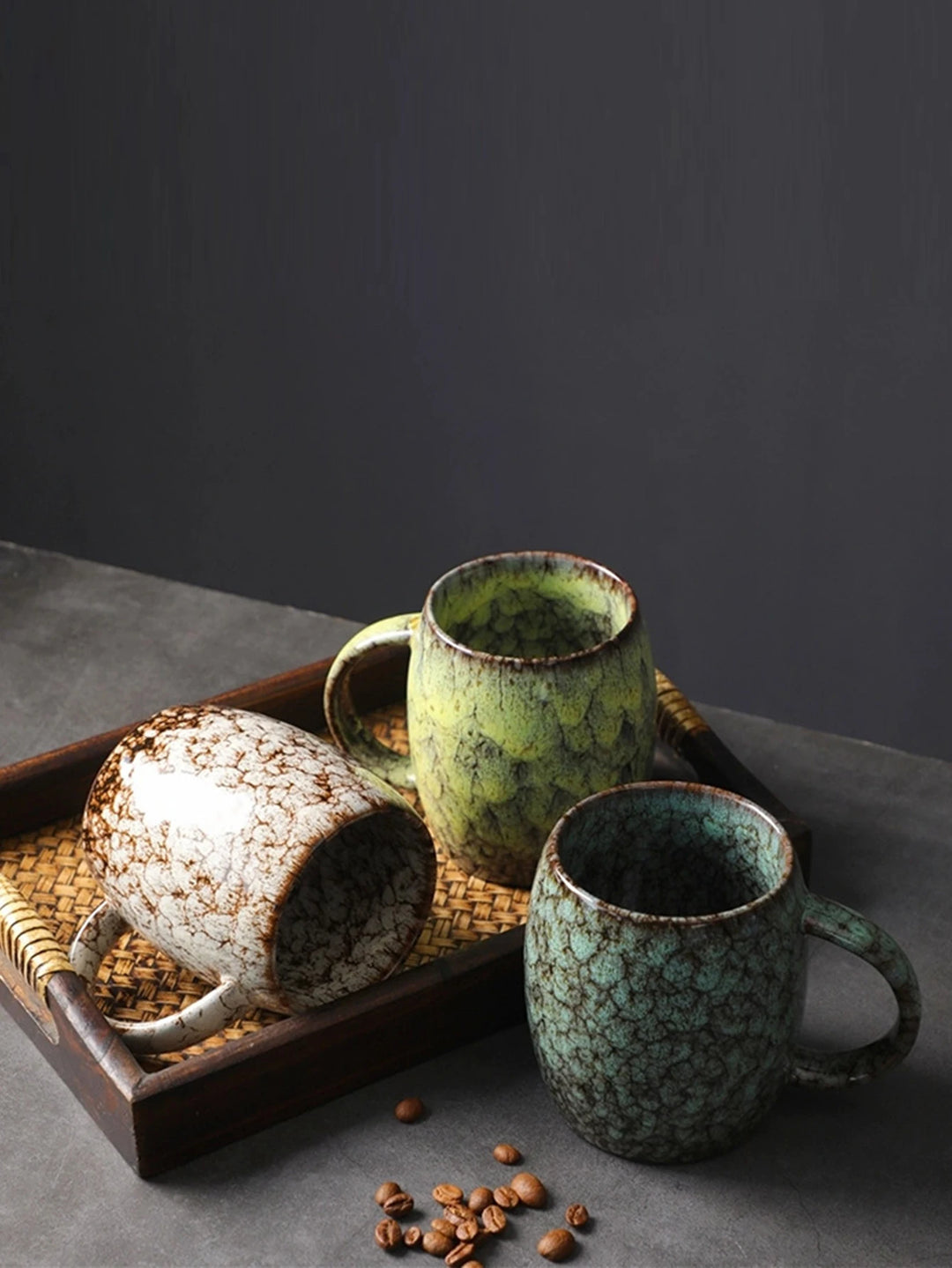 1 X 400ml European Vintage Mug Personal Office Mug Milk Mug Kiln-Changing Glaze Coffee Mug Gift Water Mug