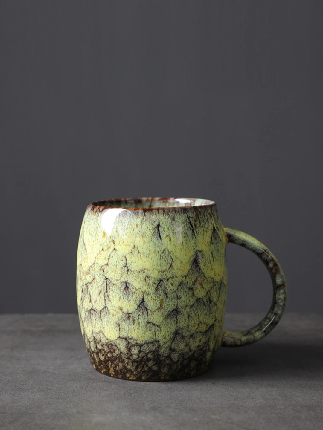 1 X 400ml European Vintage Mug Personal Office Mug Milk Mug Kiln-Changing Glaze Coffee Mug Gift Water Mug