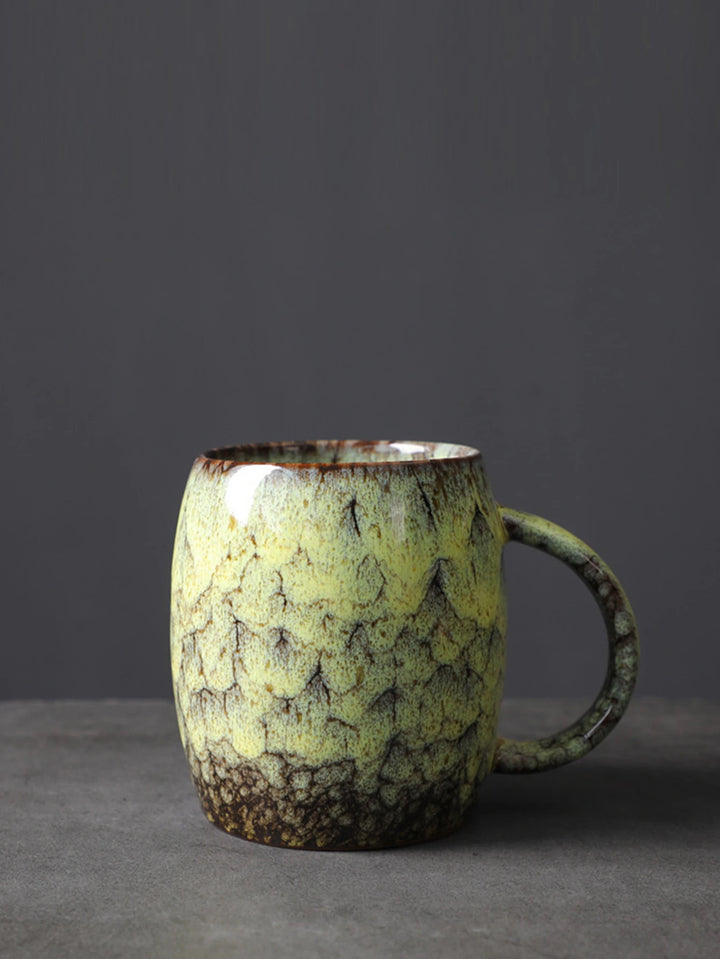 1 X 400ml European Vintage Mug Personal Office Mug Milk Mug Kiln-Changing Glaze Coffee Mug Gift Water Mug