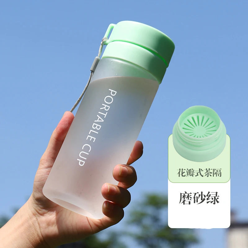 600ml/800ml High Quality Water Bottle Beverage Bottle Tour Outdoor Sports Leak-proof Sealed School Water Bottle BPA Free