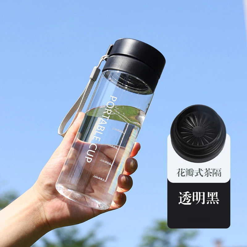 600ml/800ml High Quality Water Bottle Beverage Bottle Tour Outdoor Sports Leak-proof Sealed School Water Bottle BPA Free