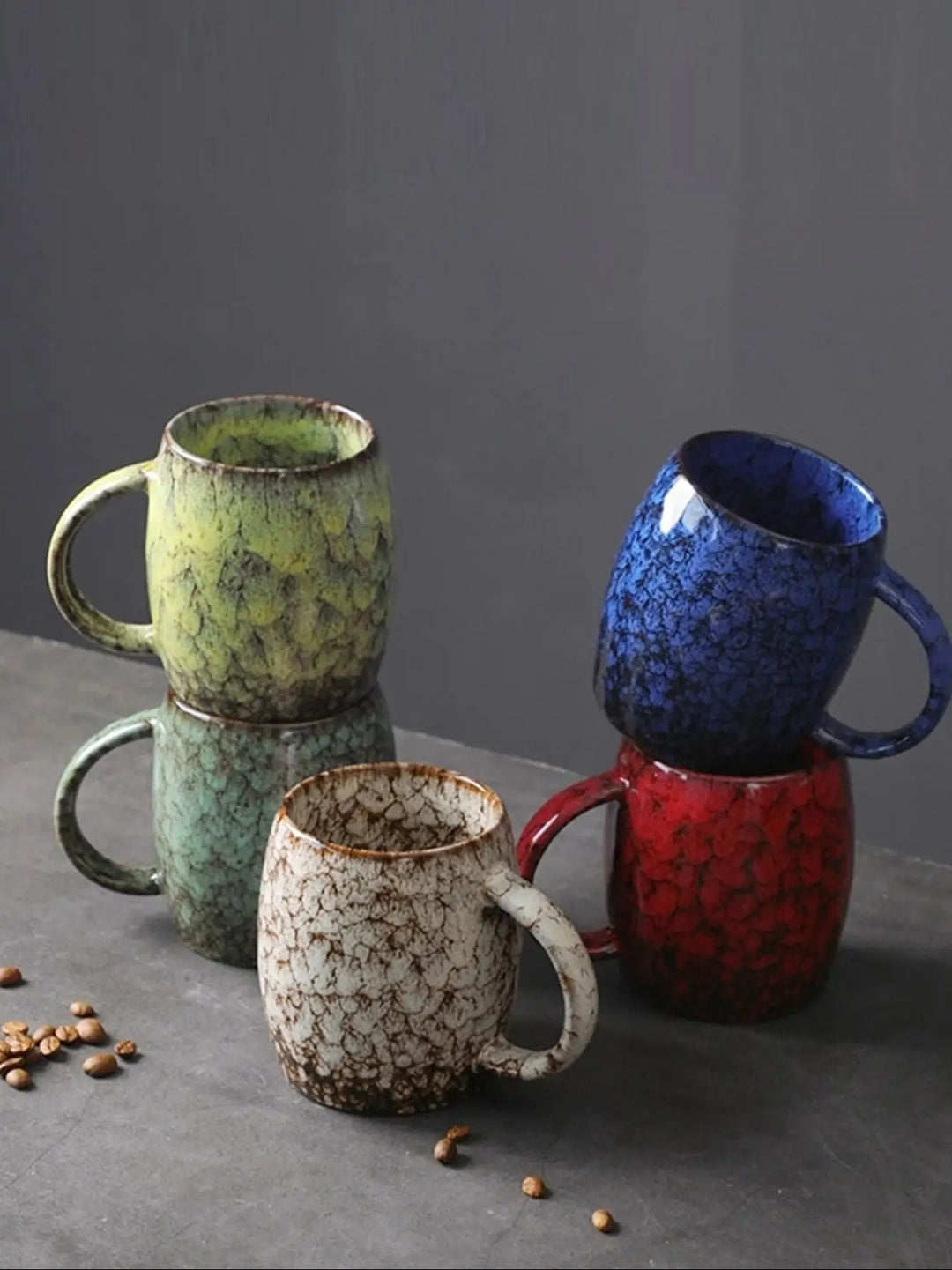 1 X 400ml European Vintage Mug Personal Office Mug Milk Mug Kiln-Changing Glaze Coffee Mug Gift Water Mug