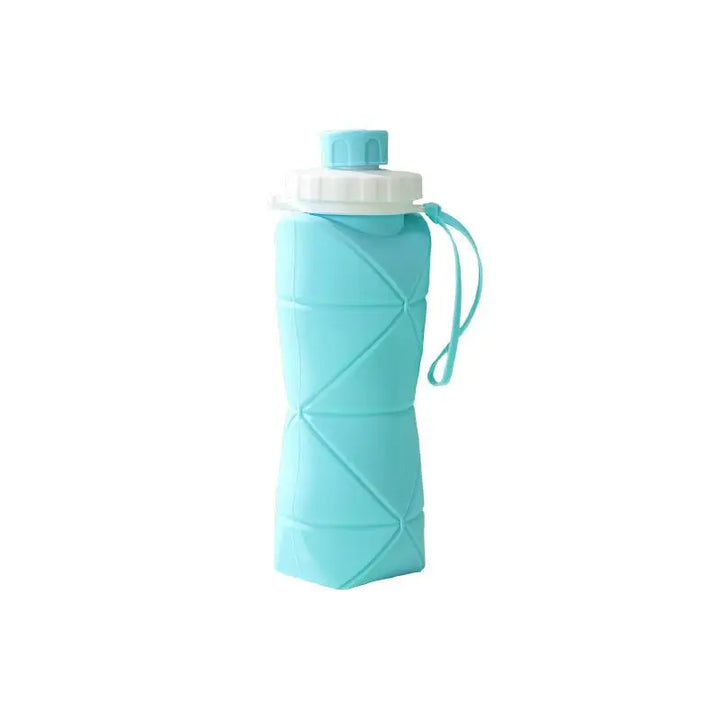 600ML Silicone Sports Tumbler Leak Proof Reusable Collapsible Foldable Water Bottles