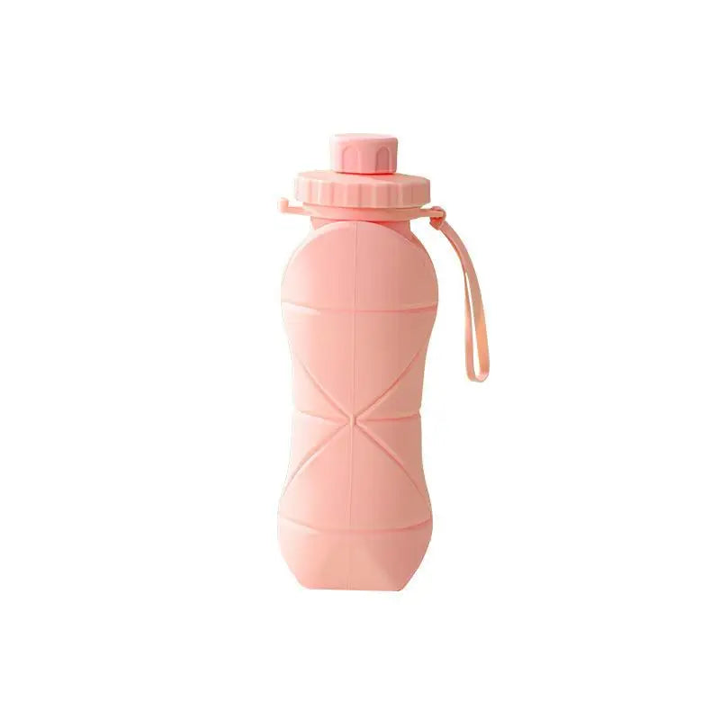 600ML Silicone Sports Tumbler Leak Proof Reusable Collapsible Foldable Water Bottles