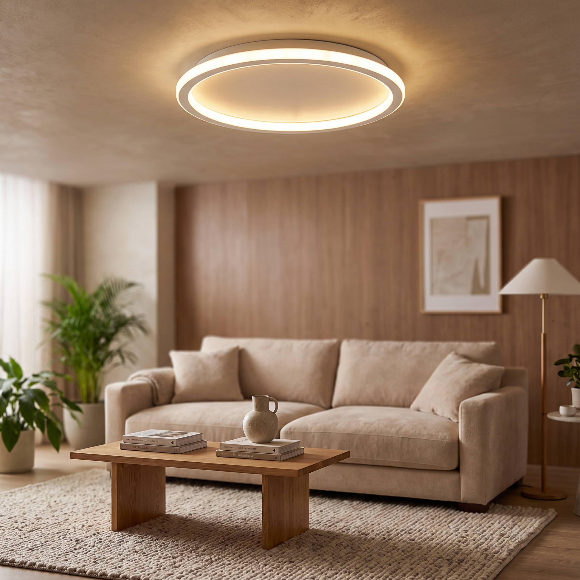 Scandinavian Round LED Ceiling Light for Dining and Living Rooms 2