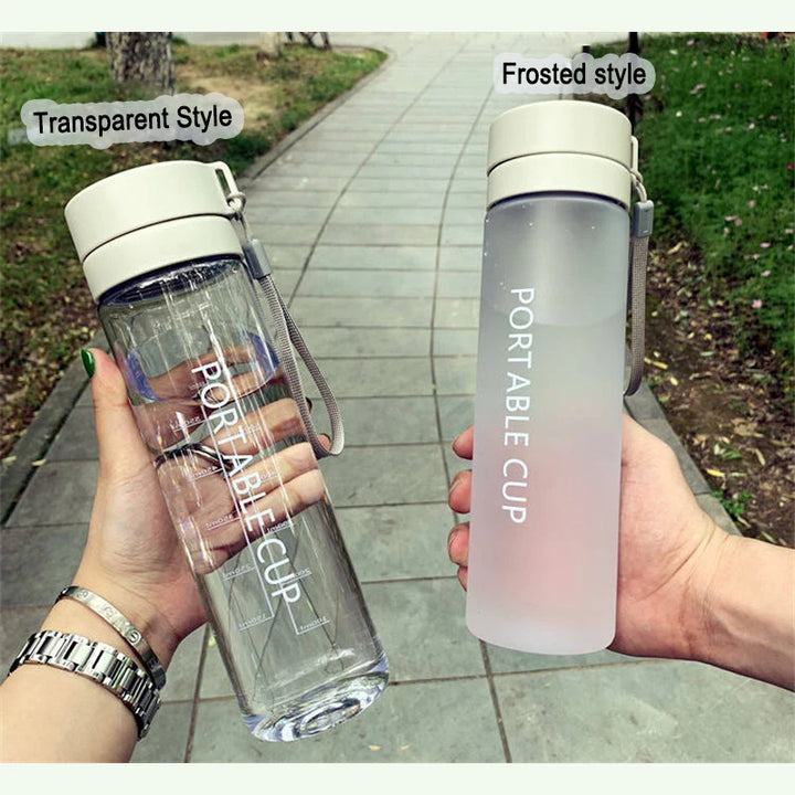 600ml/800ml High Quality Water Bottle Beverage Bottle Tour Outdoor Sports Leak-proof Sealed School Water Bottle BPA Free
