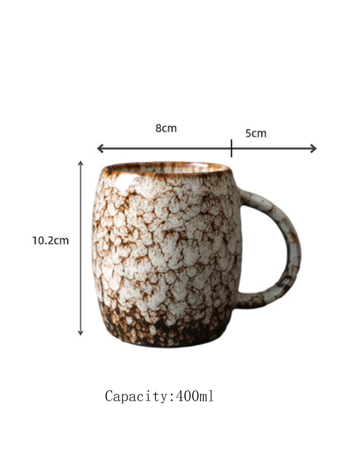 1 X 400ml European Vintage Mug Personal Office Mug Milk Mug Kiln-Changing Glaze Coffee Mug Gift Water Mug