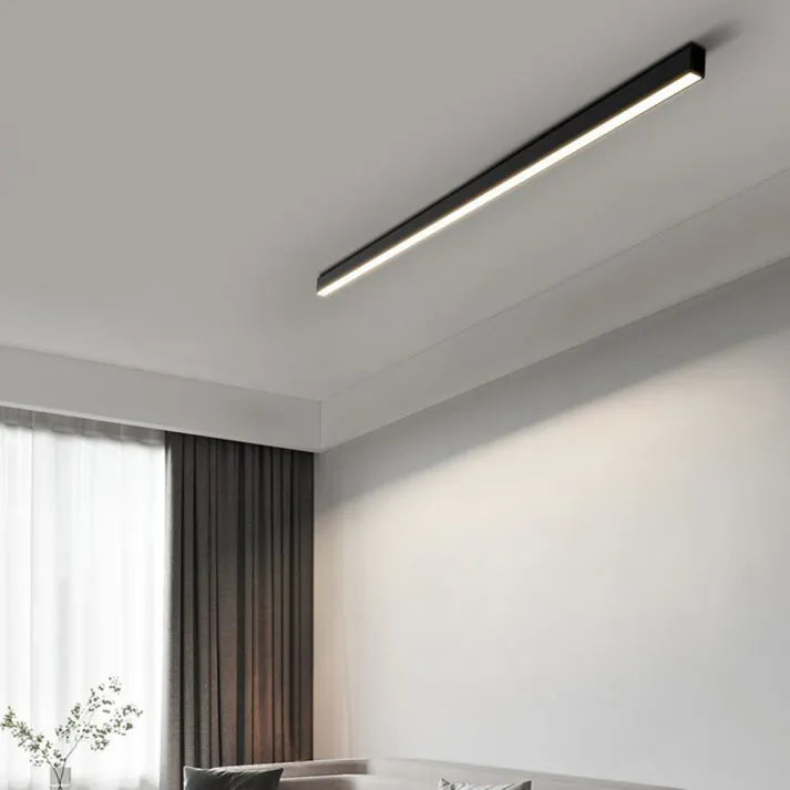 Slim Linear LED Flush Mount Ceiling Light with Dimmable Settings 5