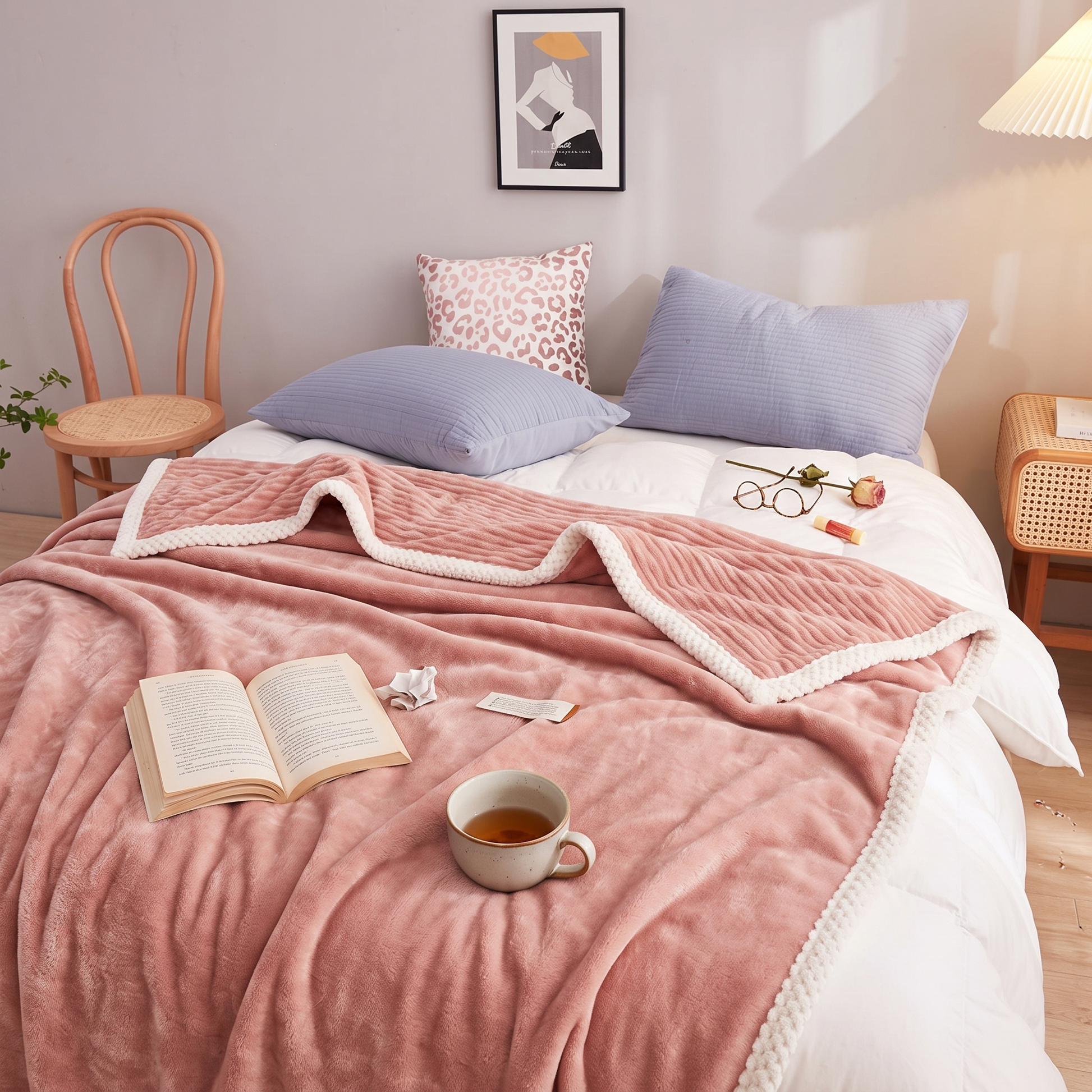 Soft Cloud Print Throw Blanket for Sofa and Bed in Six Sizes 11