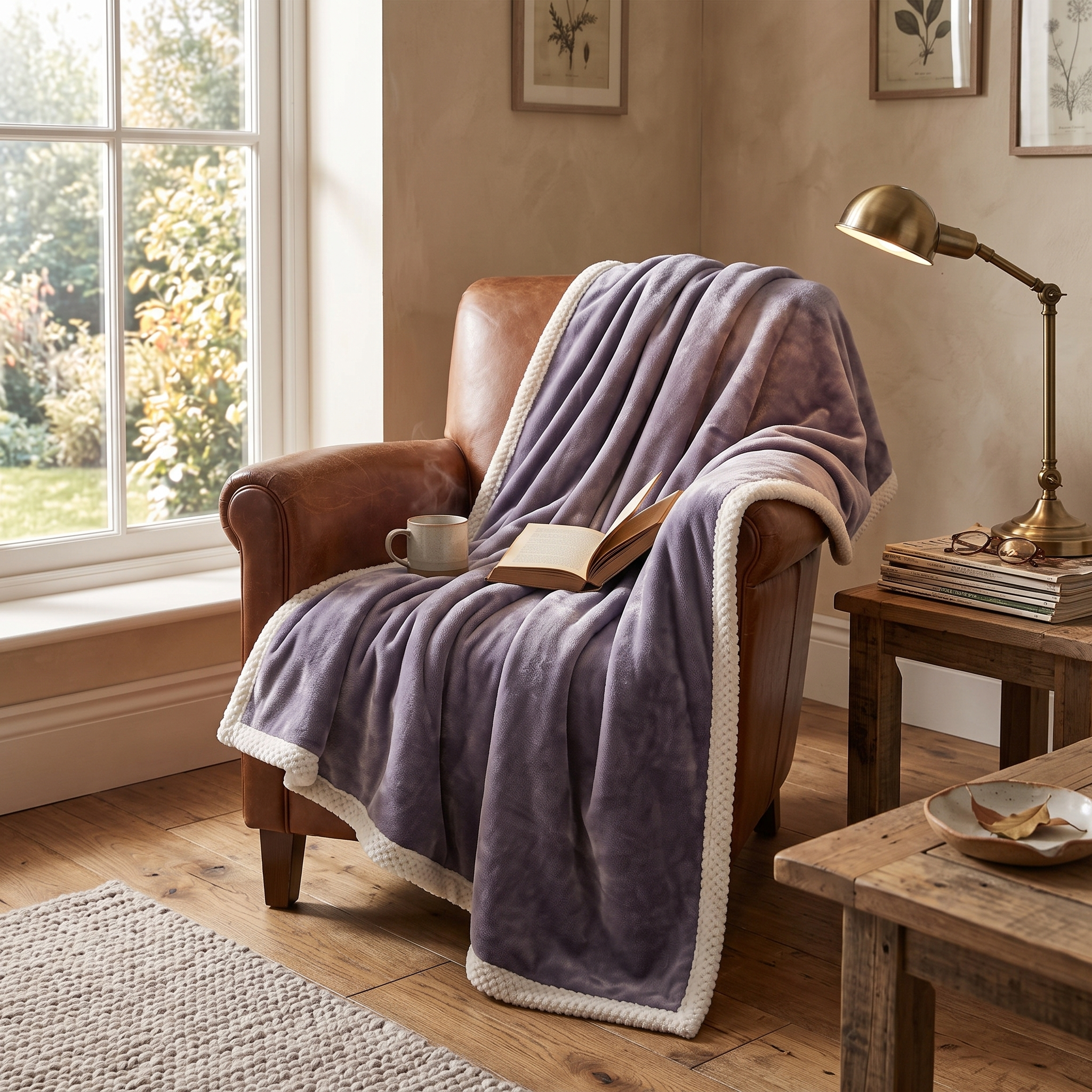 Soft Cloud Print Throw Blanket for Sofa and Bed in Six Sizes 14