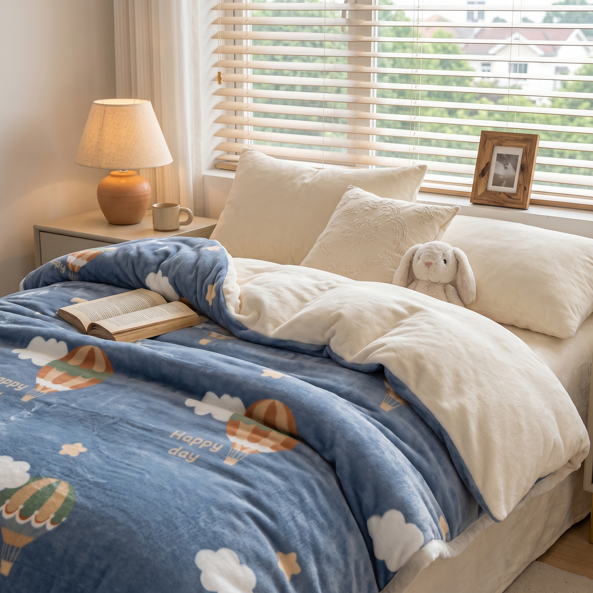 Soft Cloud Print Throw Blanket for Sofa and Bed in Six Sizes 4