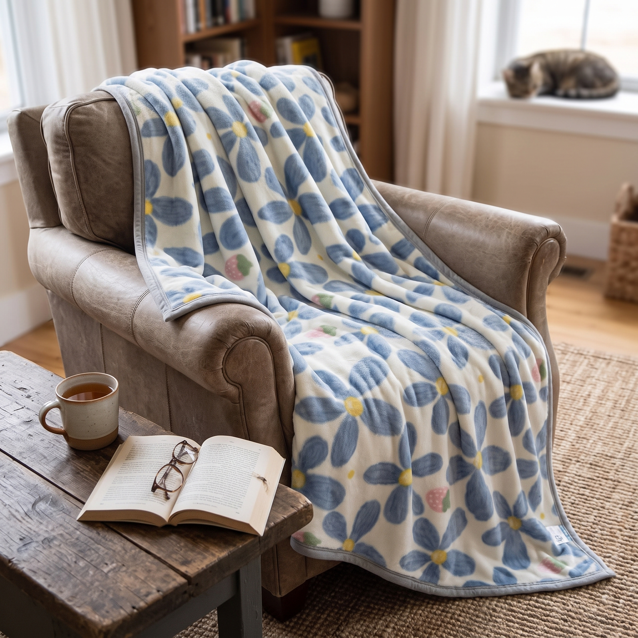 Soft Cloud Print Throw Blanket for Sofa and Bed in Six Sizes 5