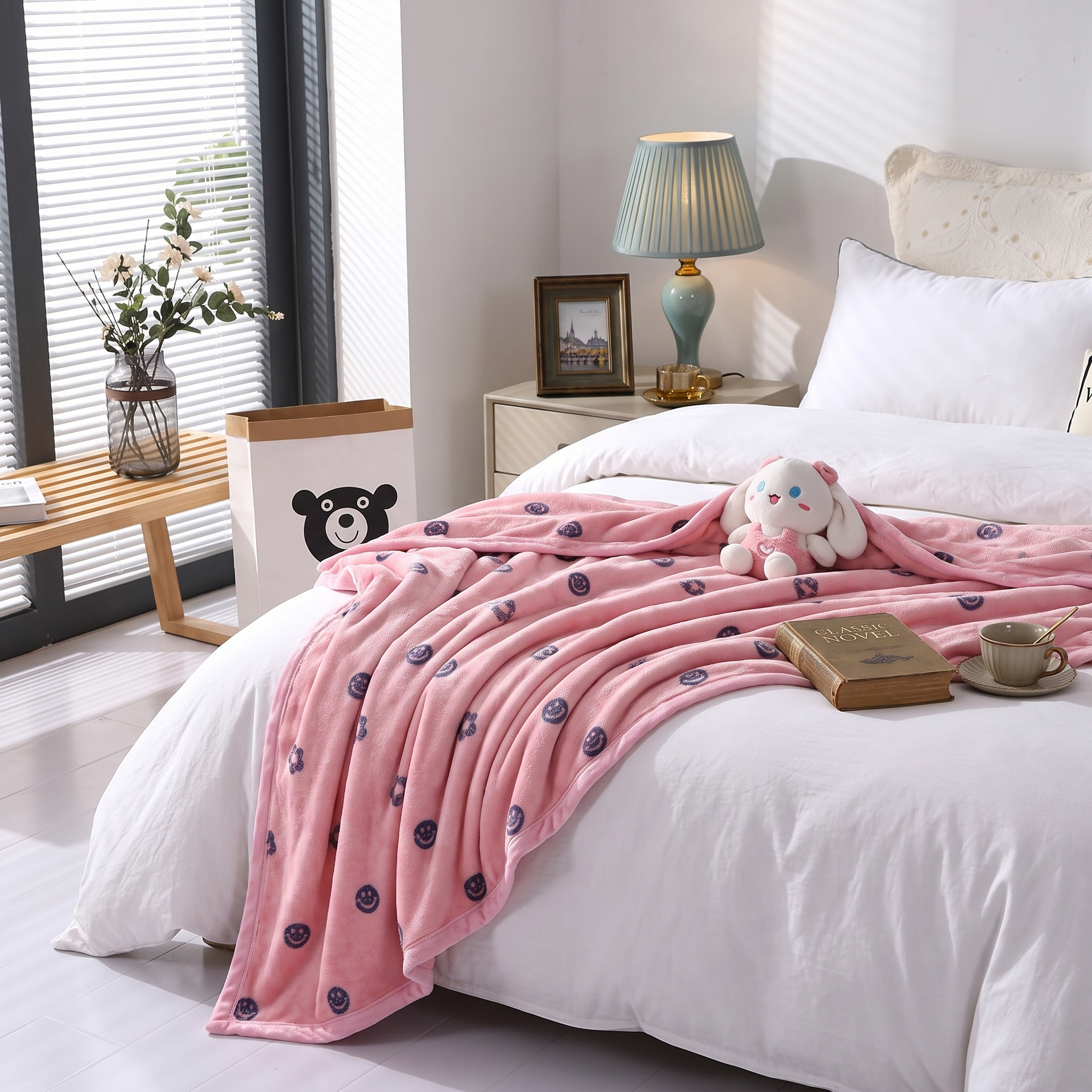 Soft Cloud Print Throw Blanket for Sofa and Bed in Six Sizes 6