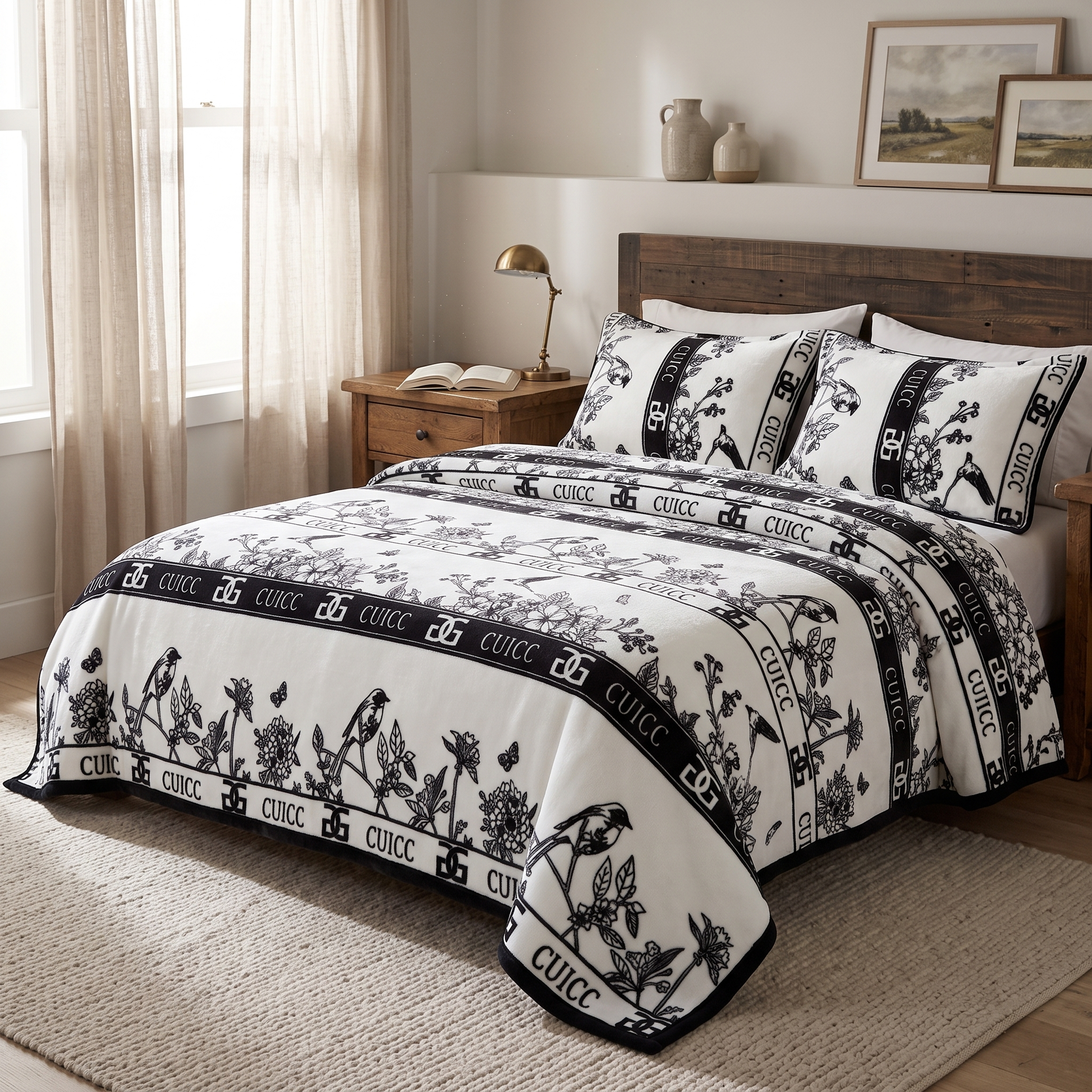 Soft Cloud Print Throw Blanket for Sofa and Bed in Six Sizes 9