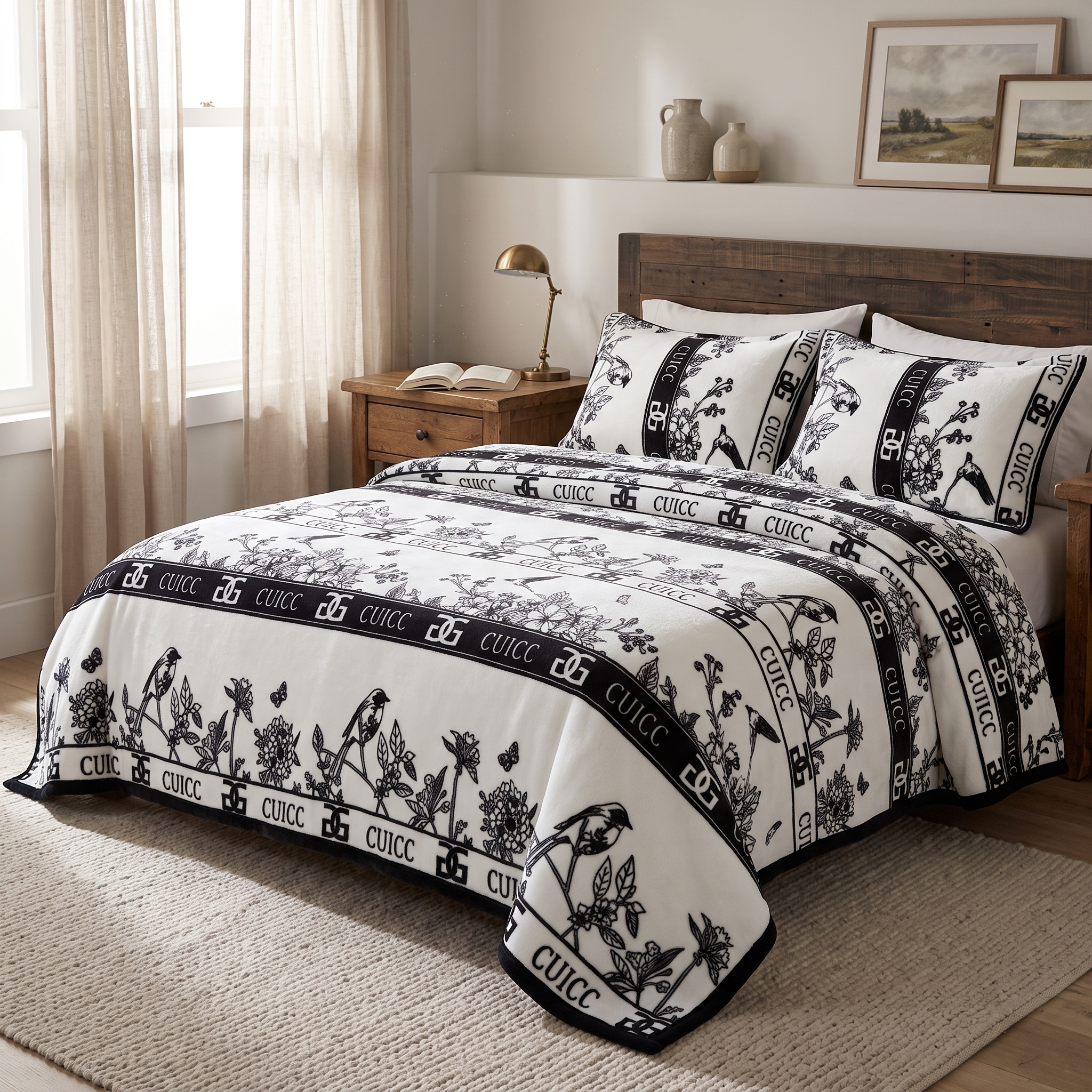 Soft Cloud Print Throw Blanket for Sofa and Bed in Six Sizes 9