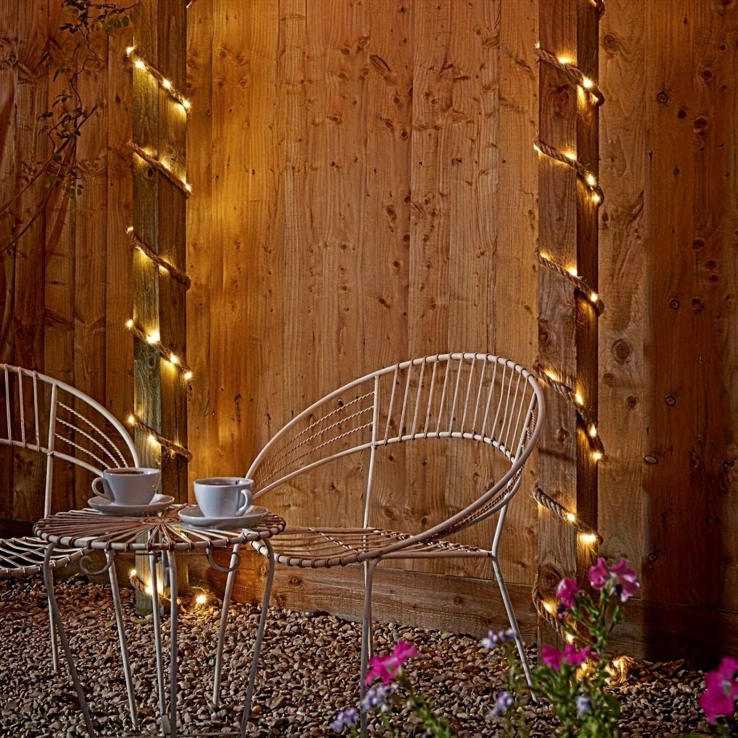 Solar-Powered Hemp Rope Light, Waterproof Outdoor Lighting with Automatic Sensor 2