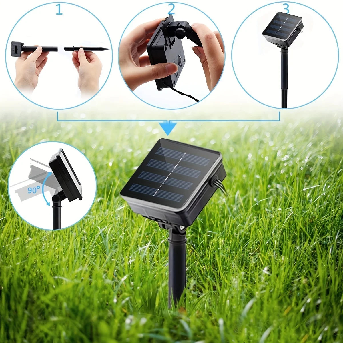 Solar-Powered Hemp Rope Light, Waterproof Outdoor Lighting with Automatic Sensor 7
