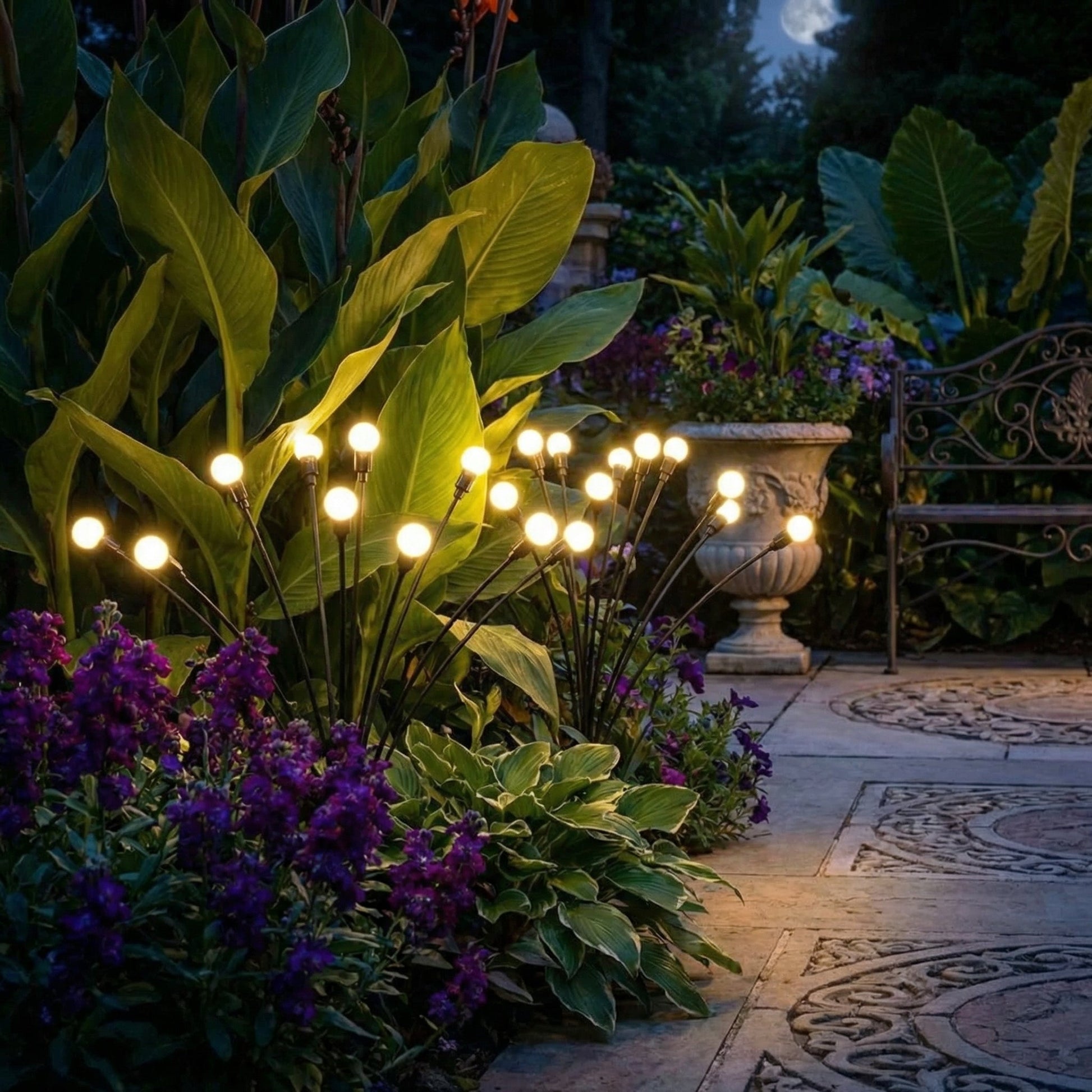 Solar Garden Lights, Weather-Resistant Swaying Design 2