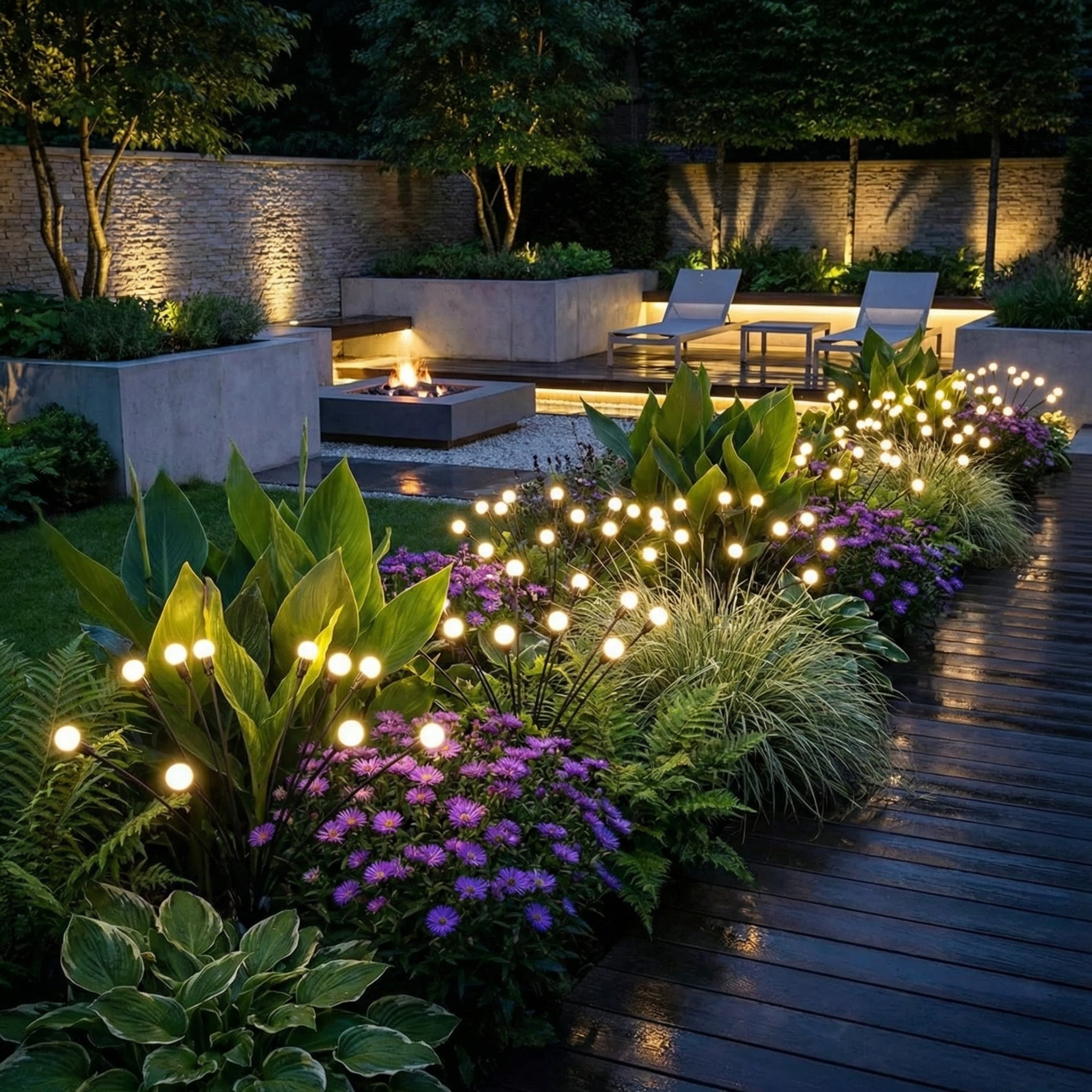 Solar Garden Lights, Weather-Resistant Swaying Design 3