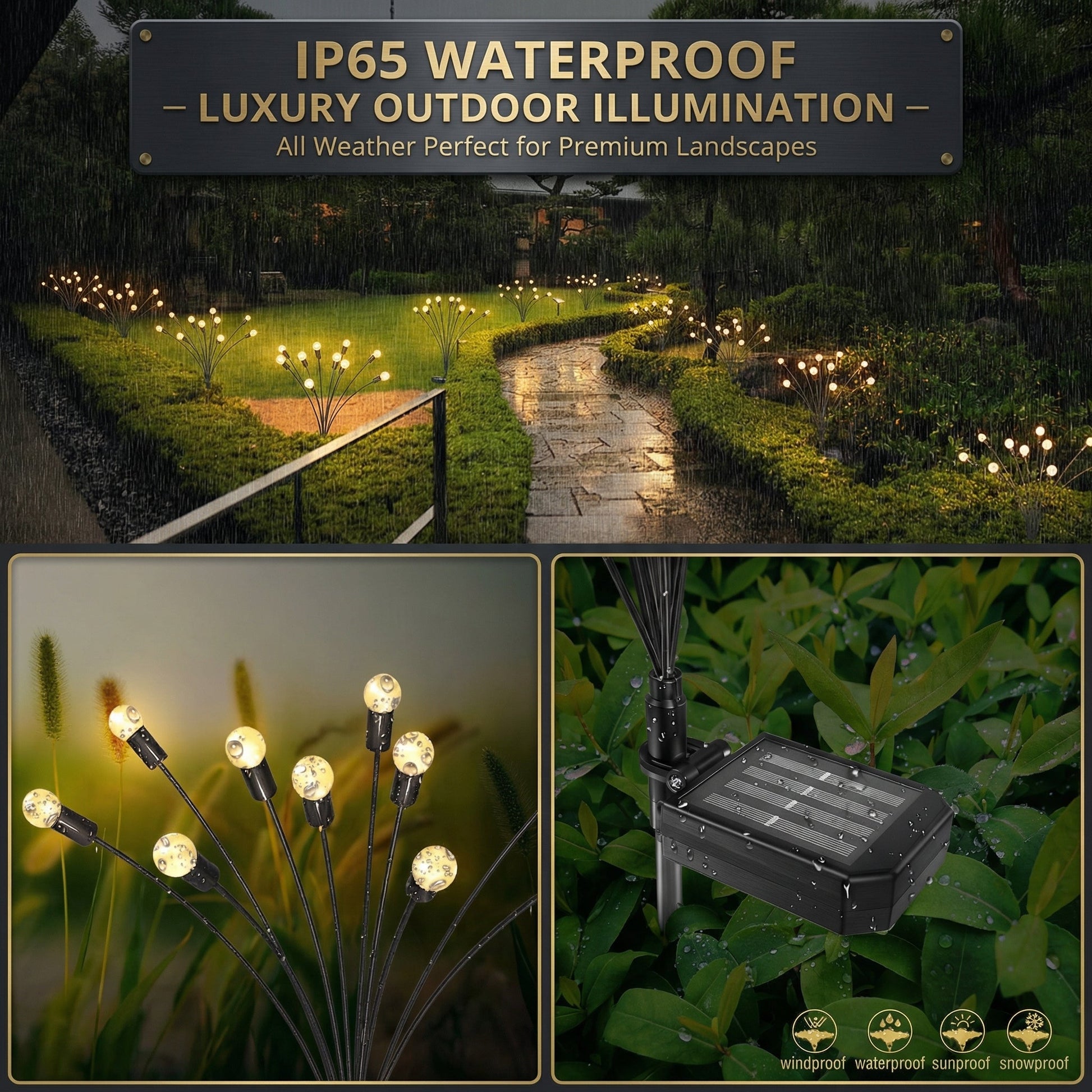 Solar Garden Lights, Weather-Resistant Swaying Design 7