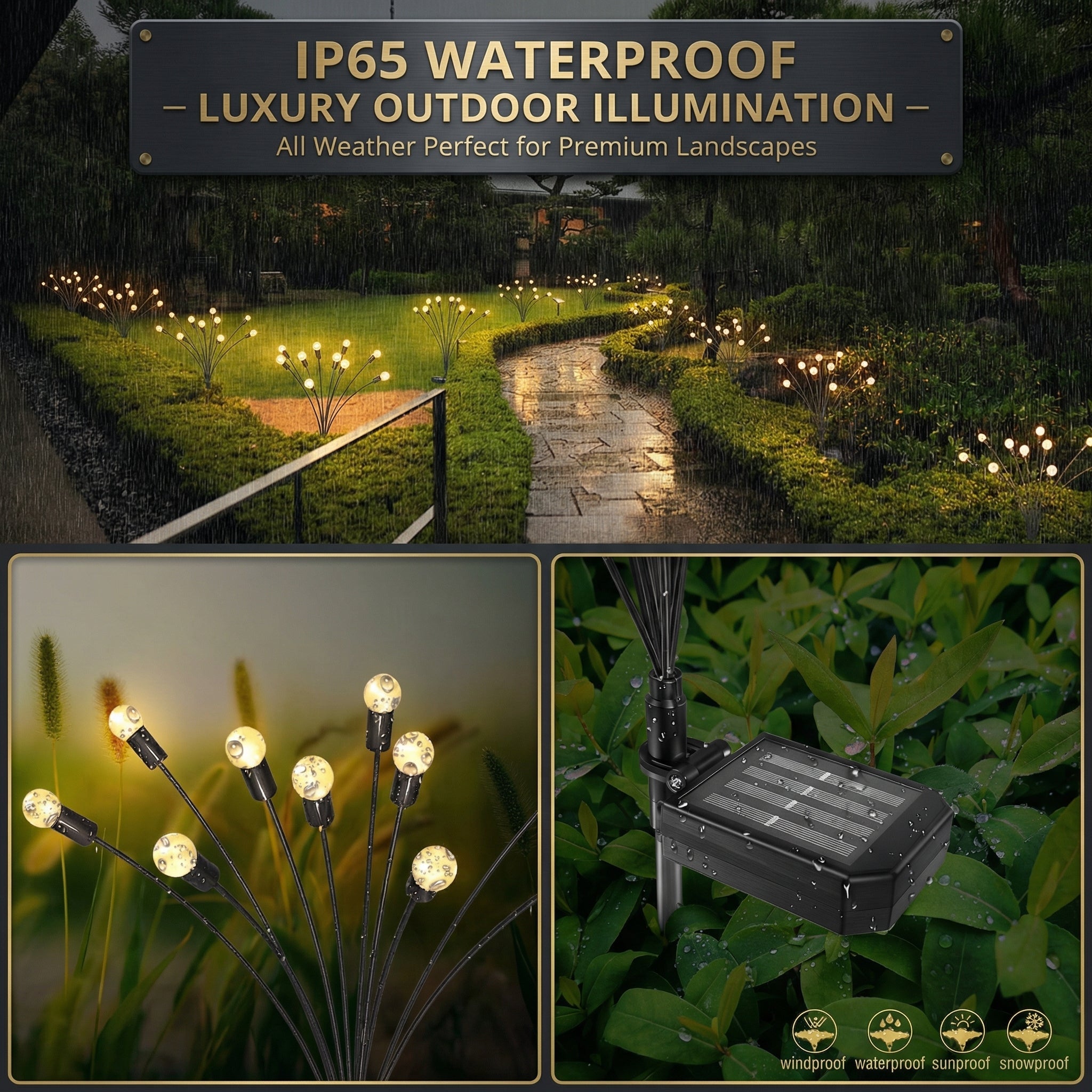 Solar Garden Lights, Weather-Resistant Swaying Design 7