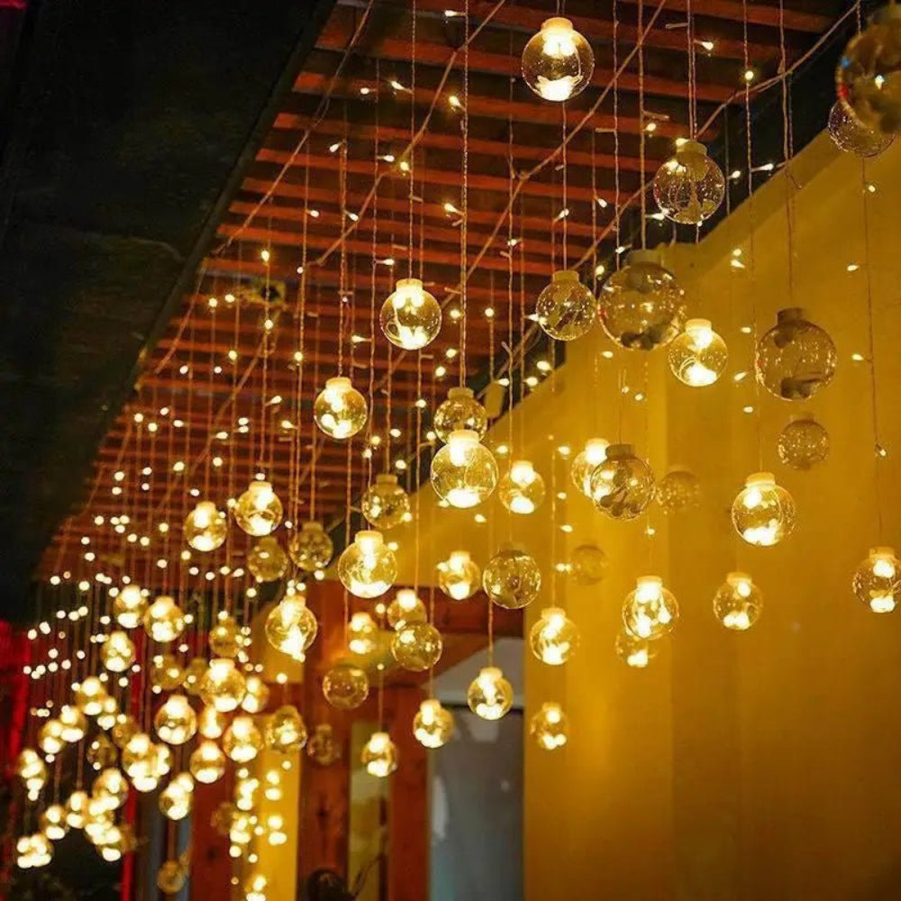 Solar Pendant String Lights, Weather-Resistant Outdoor Decor 0