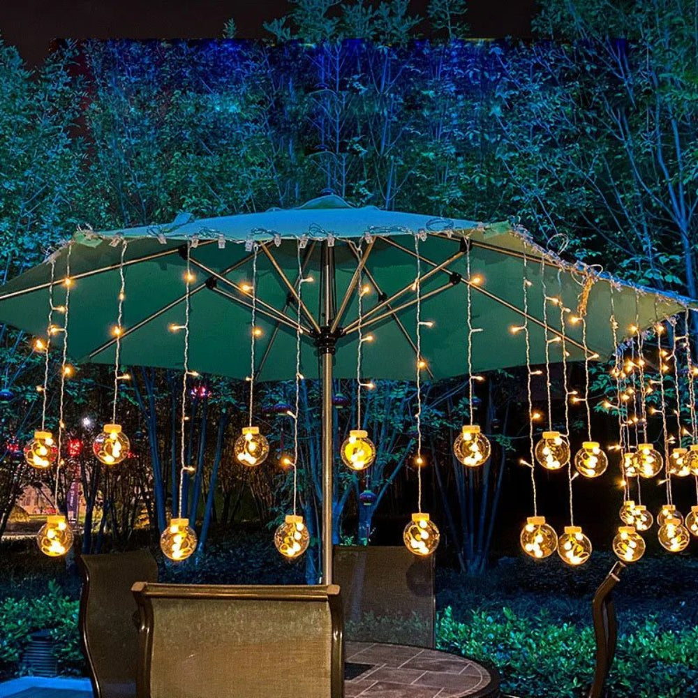 Solar Pendant String Lights, Weather-Resistant Outdoor Decor 1