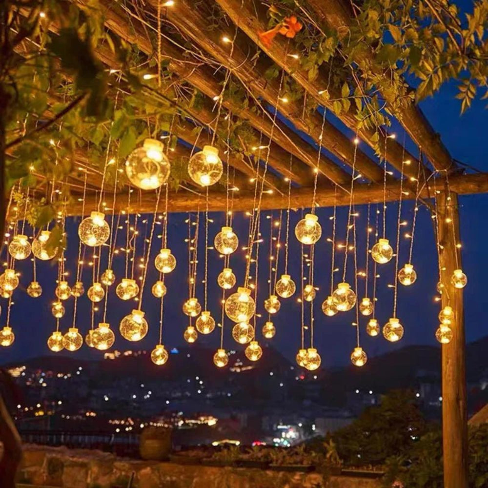 Solar Pendant String Lights, Weather-Resistant Outdoor Decor 2