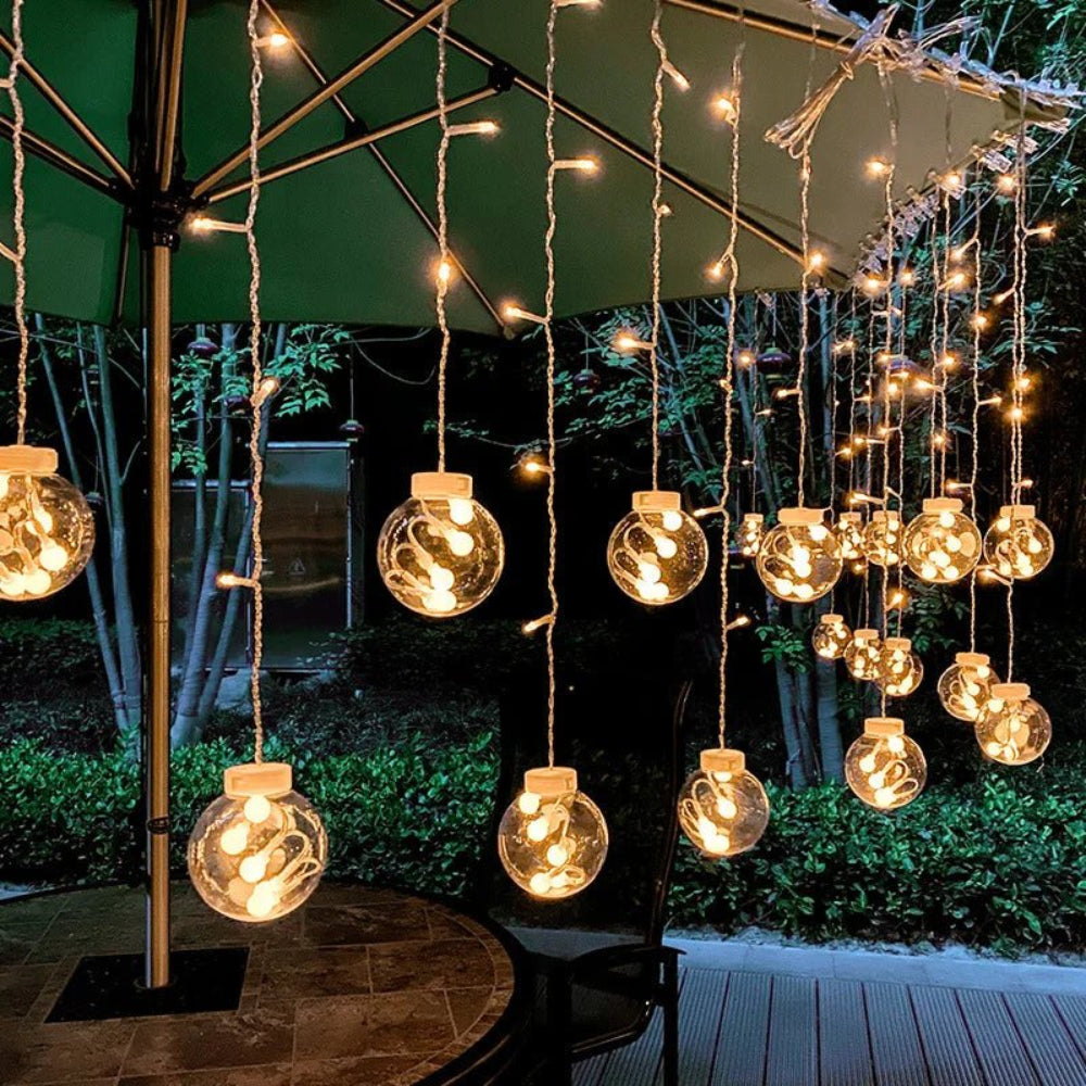 Solar Pendant String Lights, Weather-Resistant Outdoor Decor 3