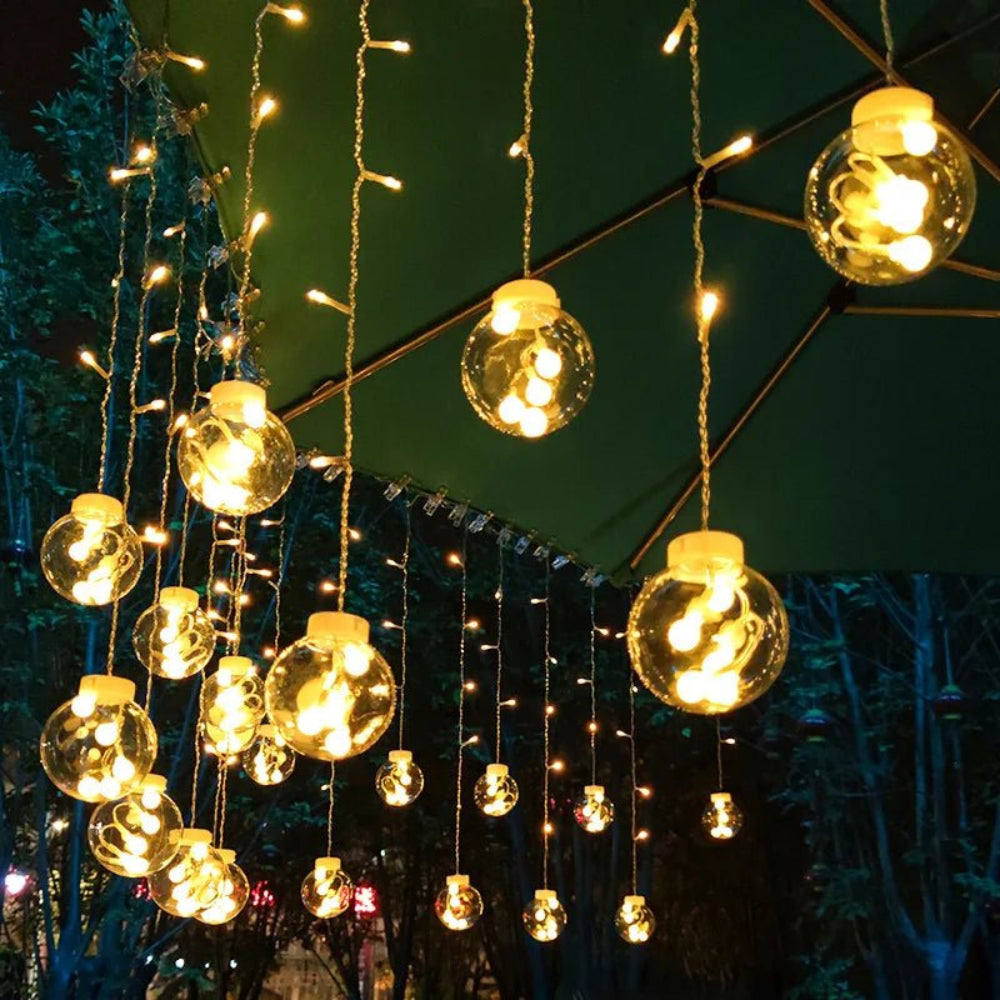 Solar Pendant String Lights, Weather-Resistant Outdoor Decor 4
