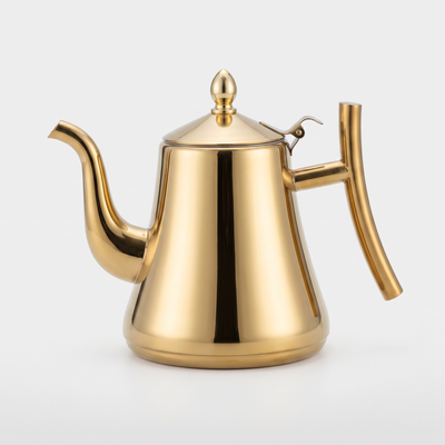 Stainless Steel Stovetop Kettle with Built-In Filter for Induction