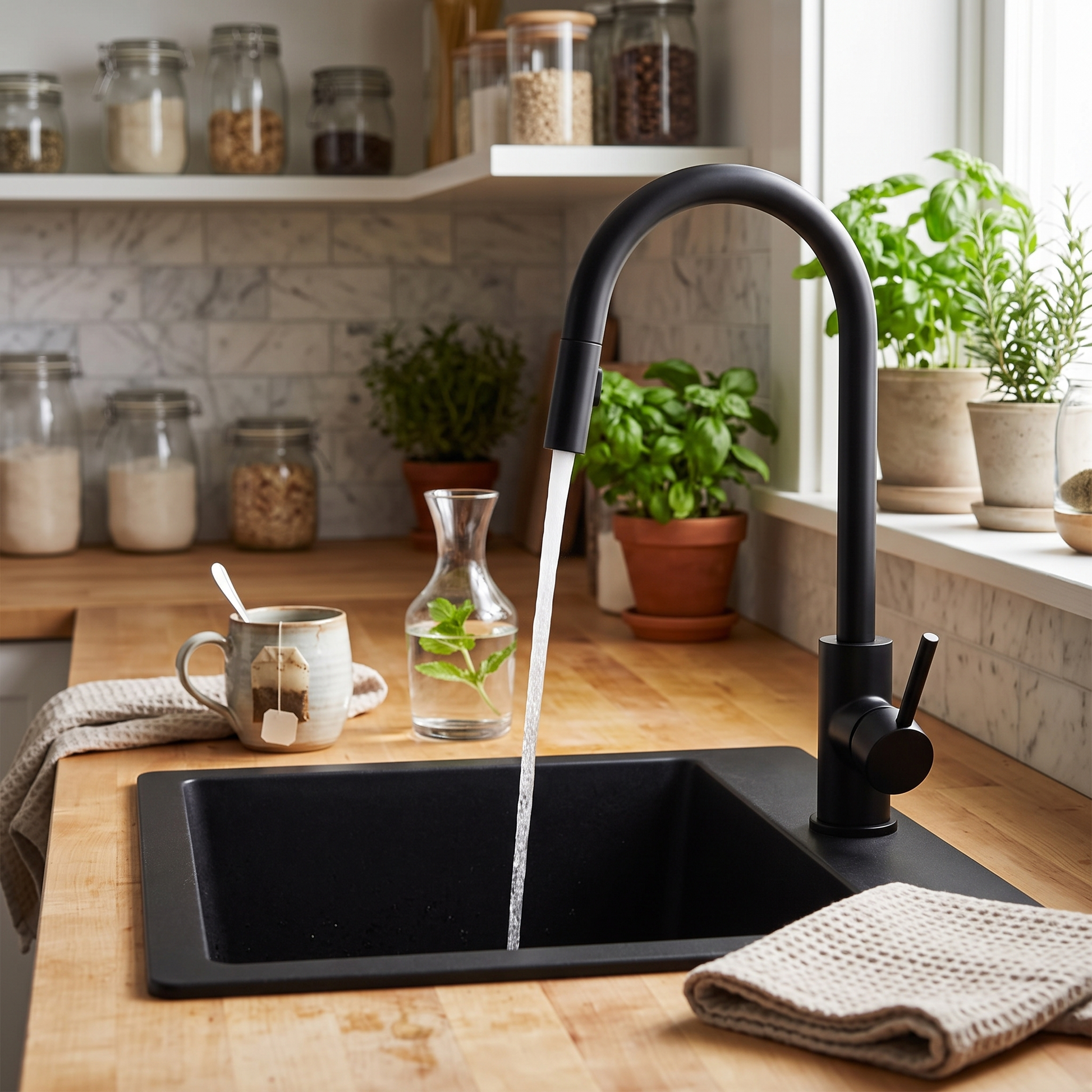 Stainless Steel Water Purifier Faucet with 360 Degree Swivel Spout 3
