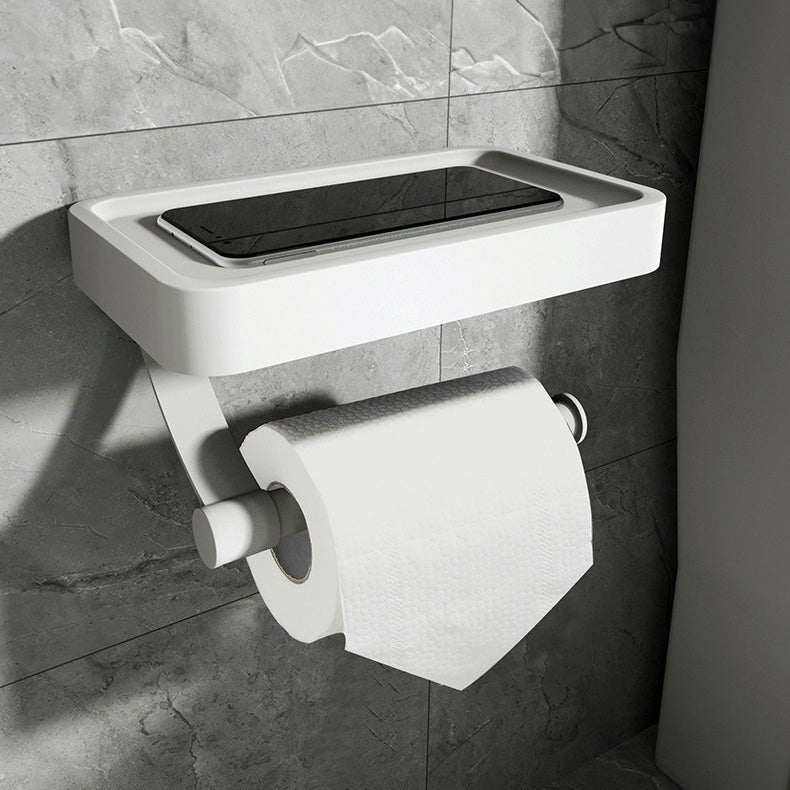 Toilet Paper Holder with Storage Shelf, Durable Aluminum Alloy 3