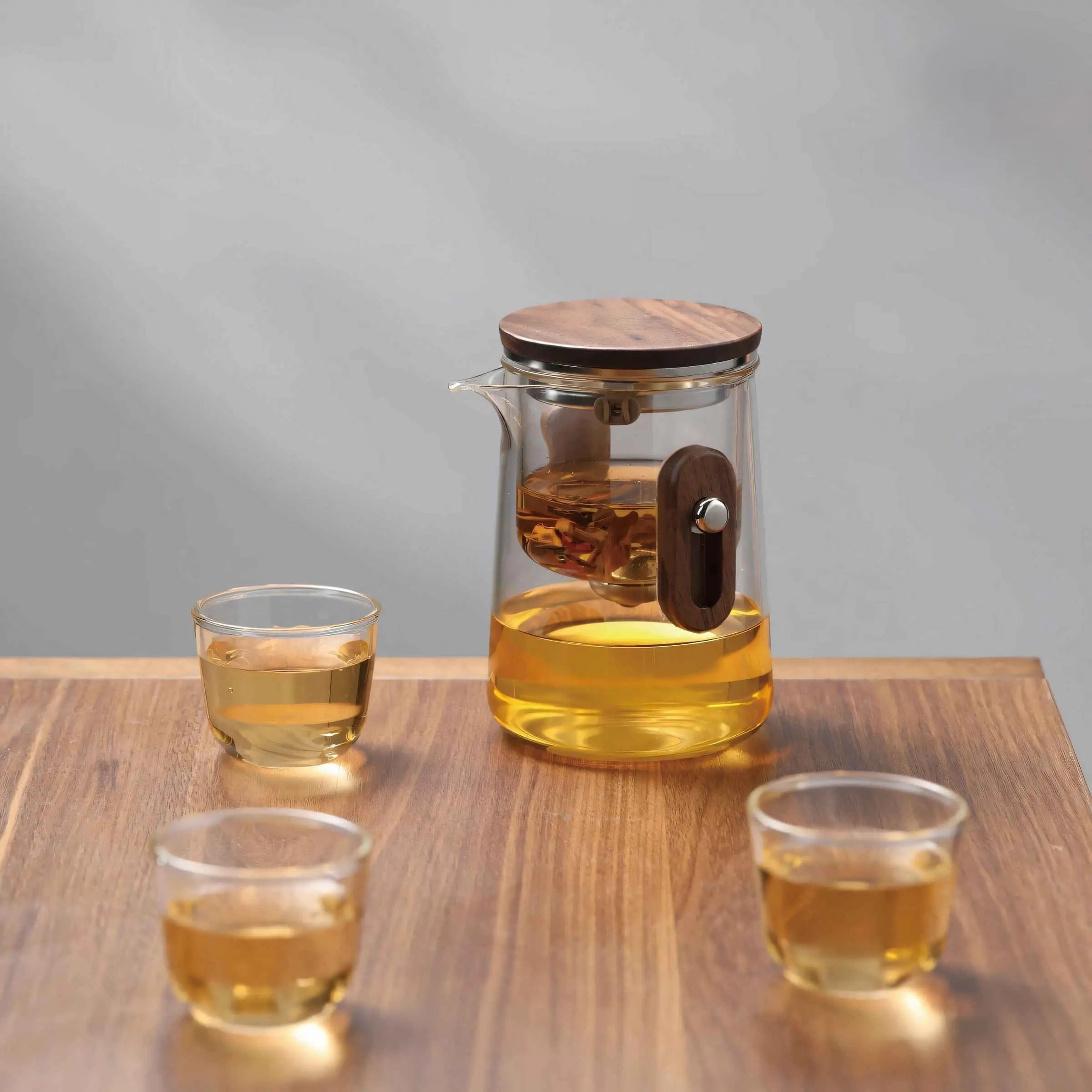 Travel Glass Tea Set with Filter Teapot, 3 Cups and Carry Case 8