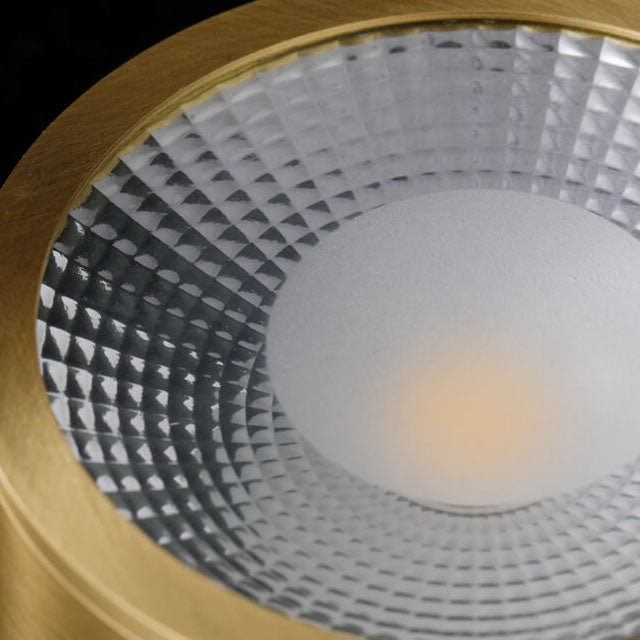 Ultra-Thin Round Copper LED Flush Mount Light for Hallways 5