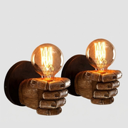 Hand-Shaped Wall Sconce, Resin E26 Fixture