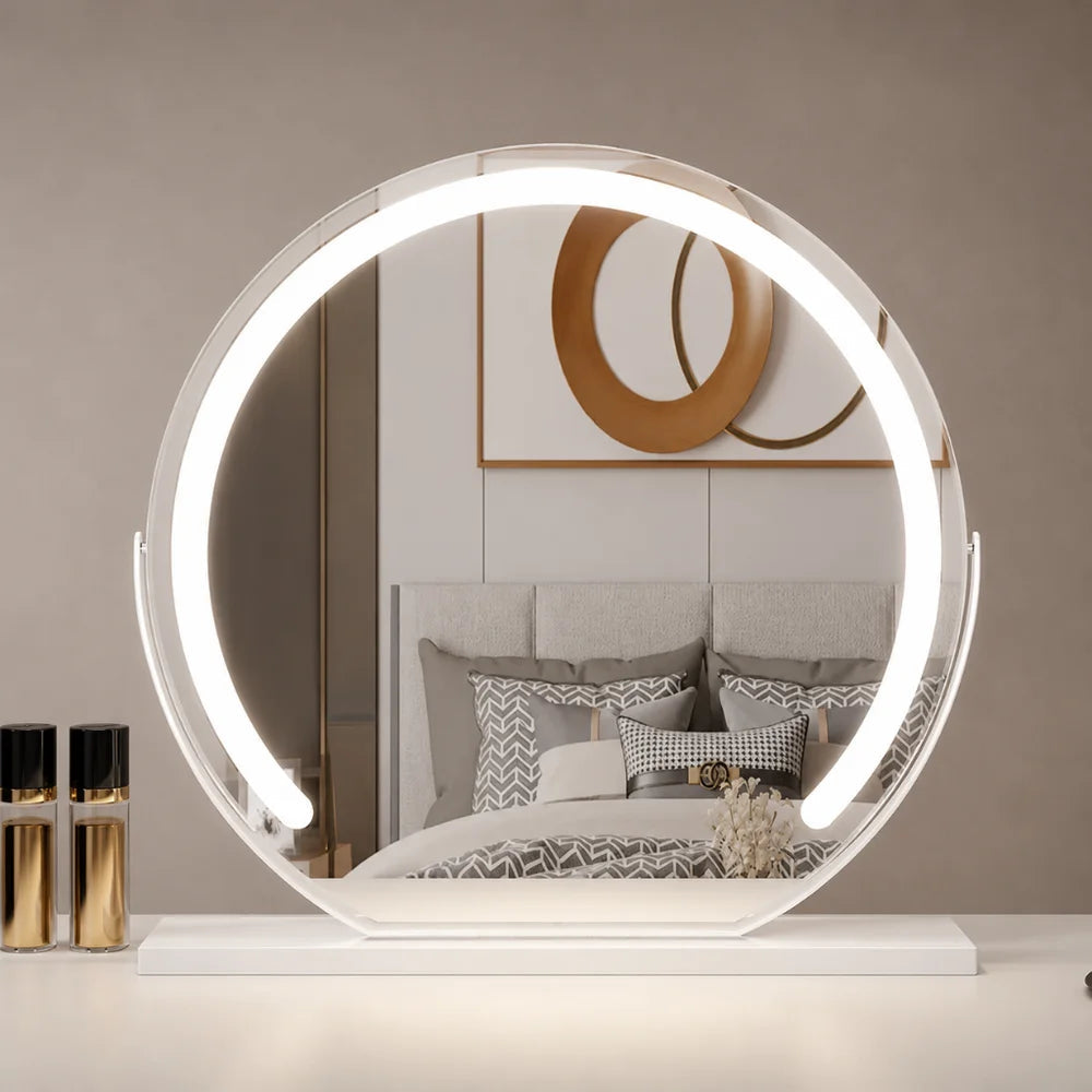 Vanity Makeup Mirror with LED Touch Lighting and 15x Magnifying Mirror 9