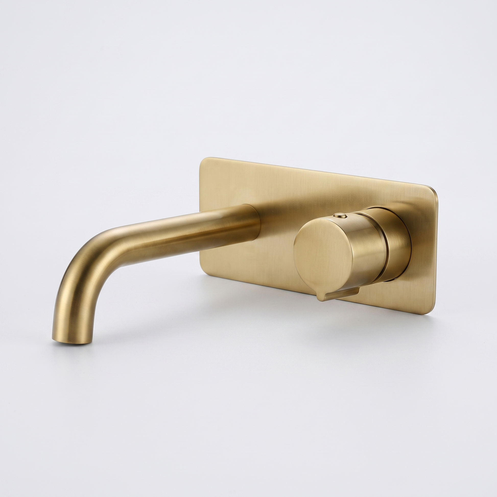 Wall Mounted Bathroom Sink Faucet in Gold with Single Handle Control 0