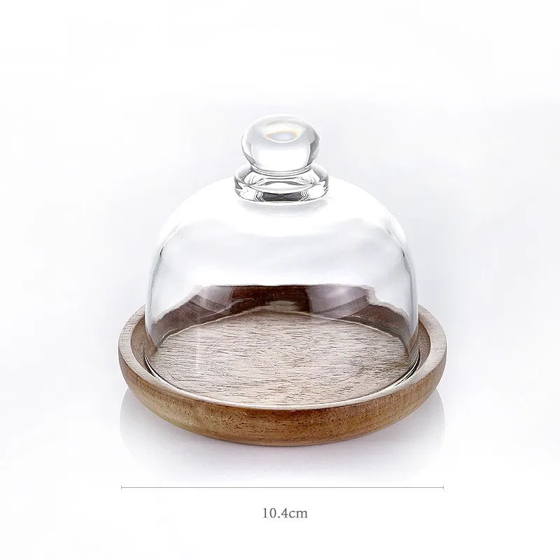 Wooden Food Container, Borosilicate Glass Body and Acacia Wood Lid 7