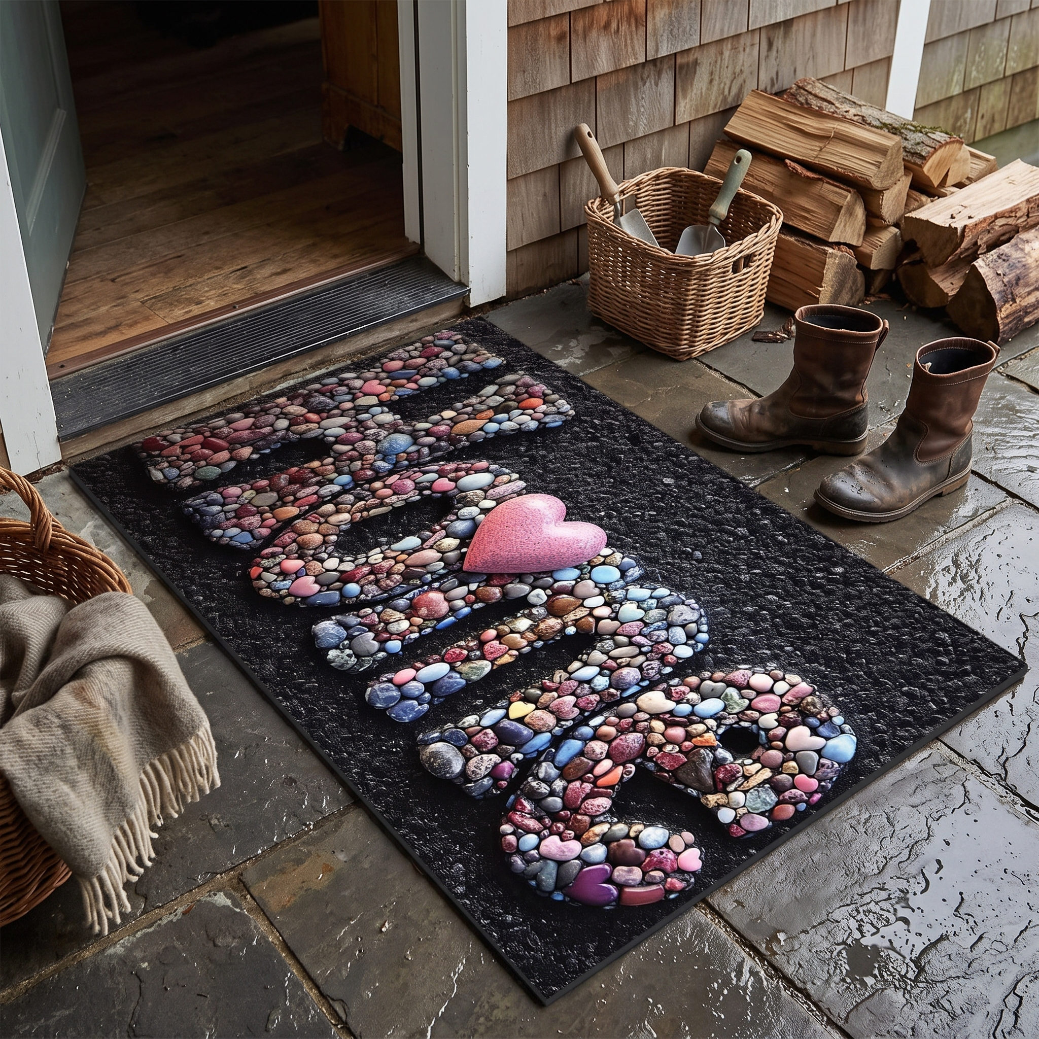 Terradry Diatomaceous Stone Bath Mat Instant-Dry Surface lifestyle 5