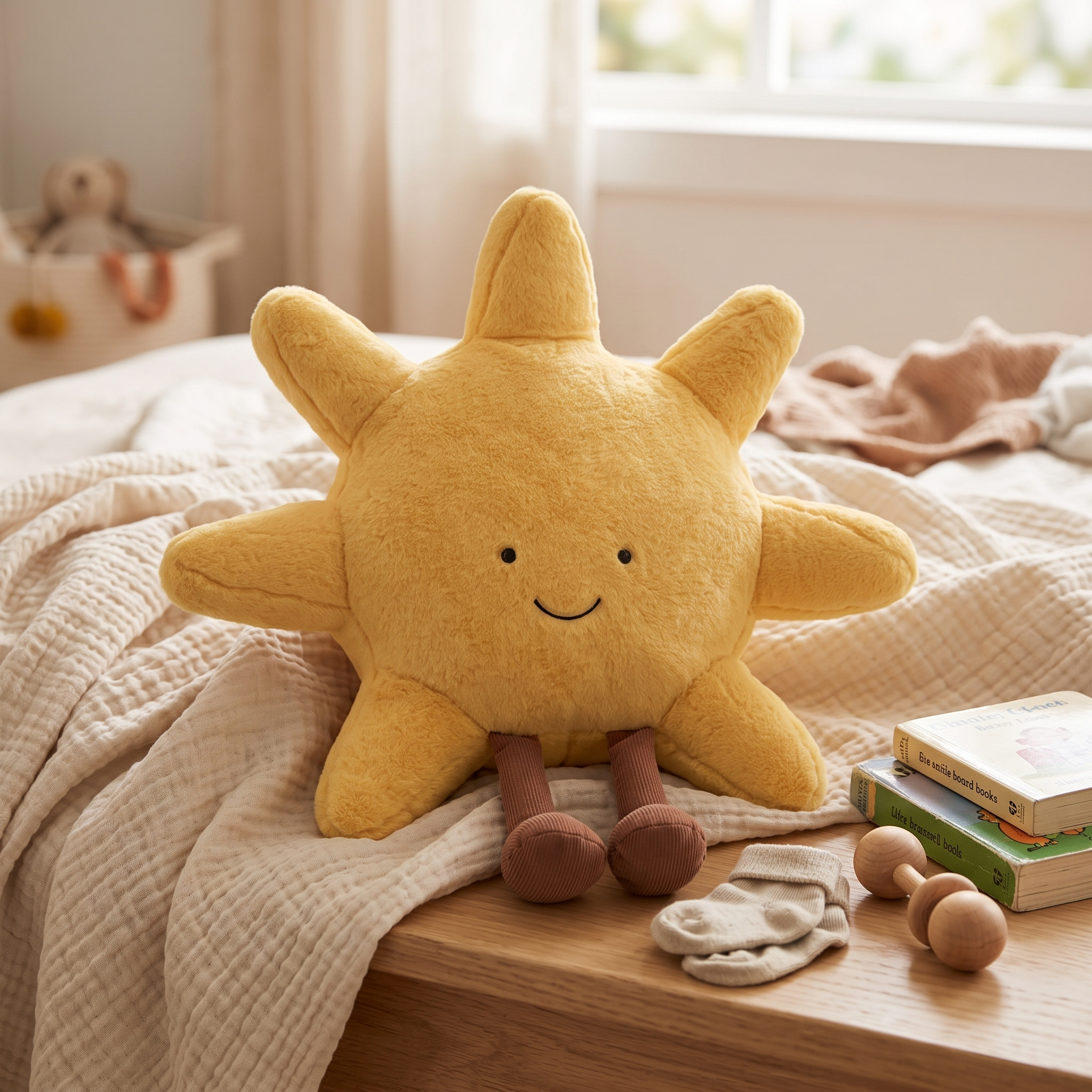 Celesta Plush Sun & Moon Pillow Velvet-Soft Cushion lifestyle 2