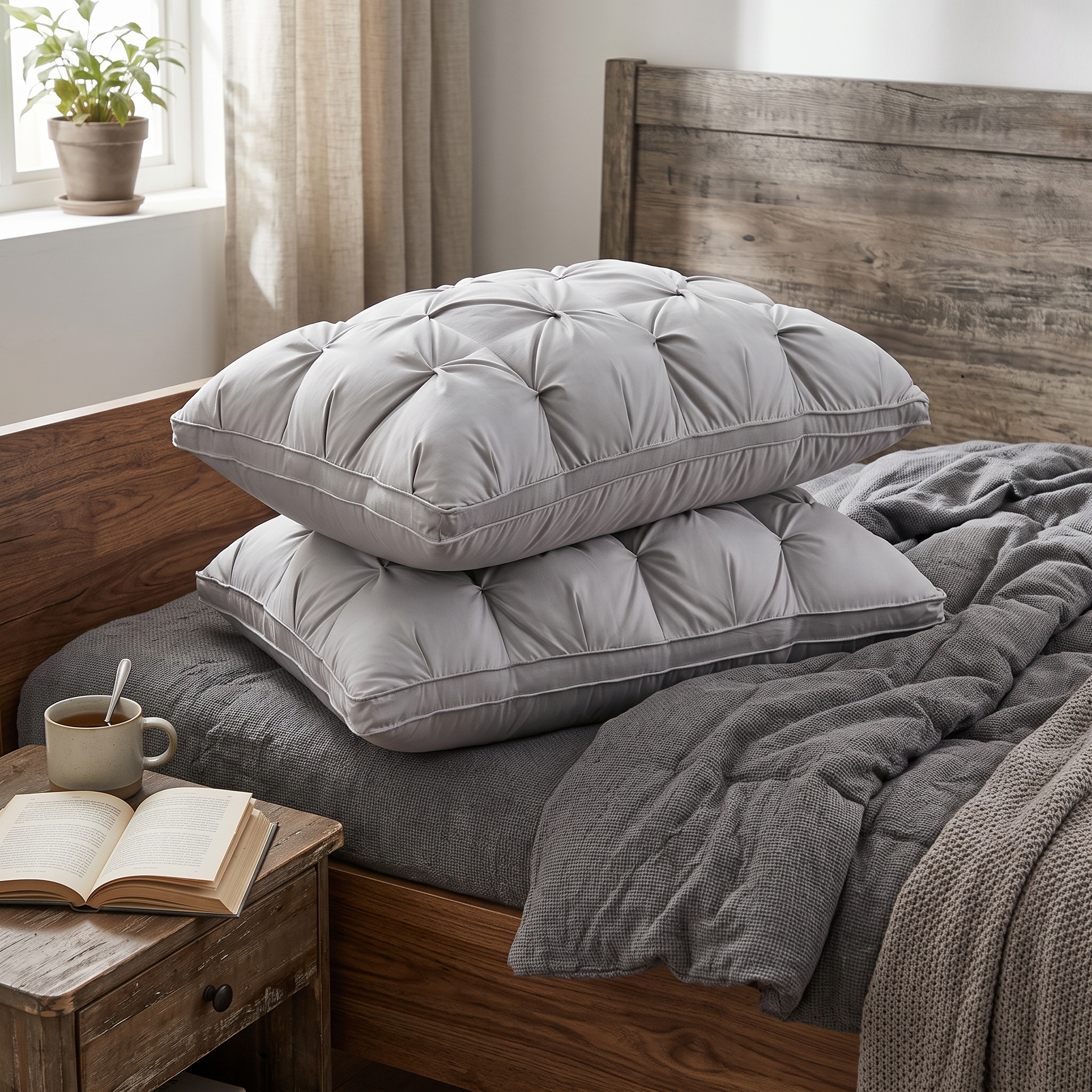Dunia Goose Down Adaptive Pillow Soft Support lifestyle 3