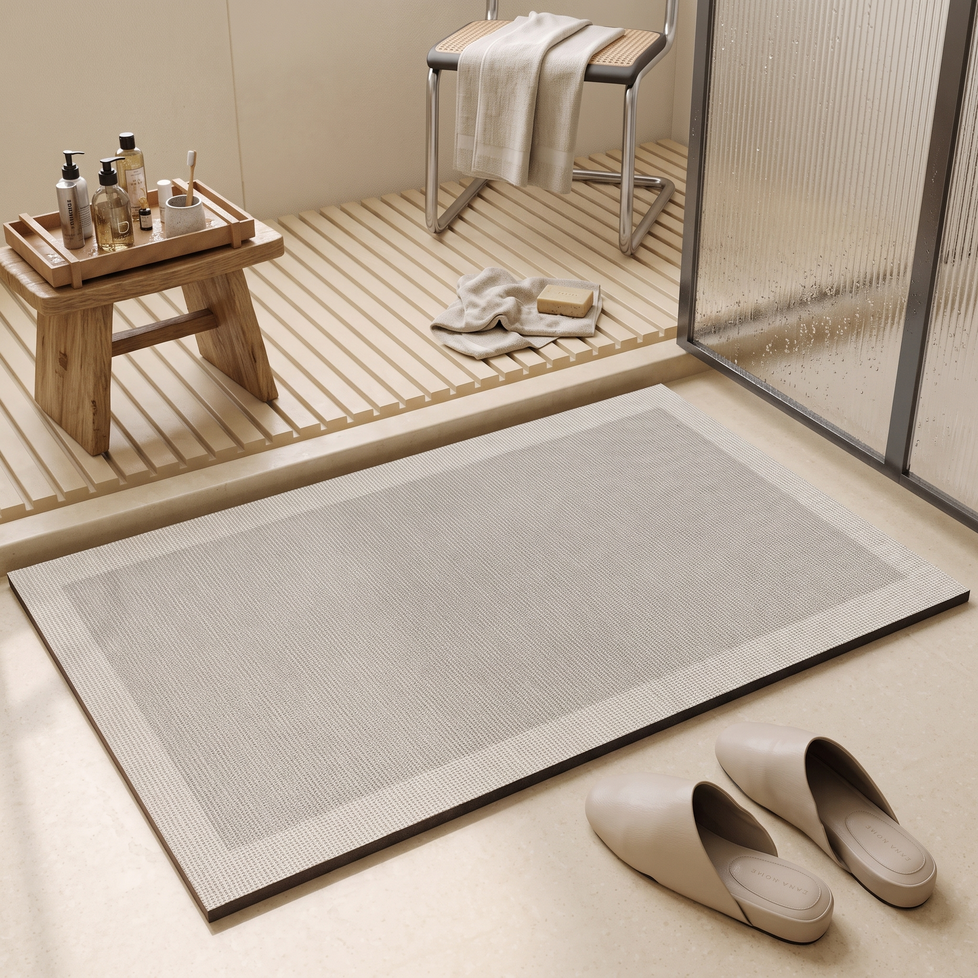 Rapida Quick-Dry Super-Absorbent Bath Mat Fleece Comfort lifestyle 1
